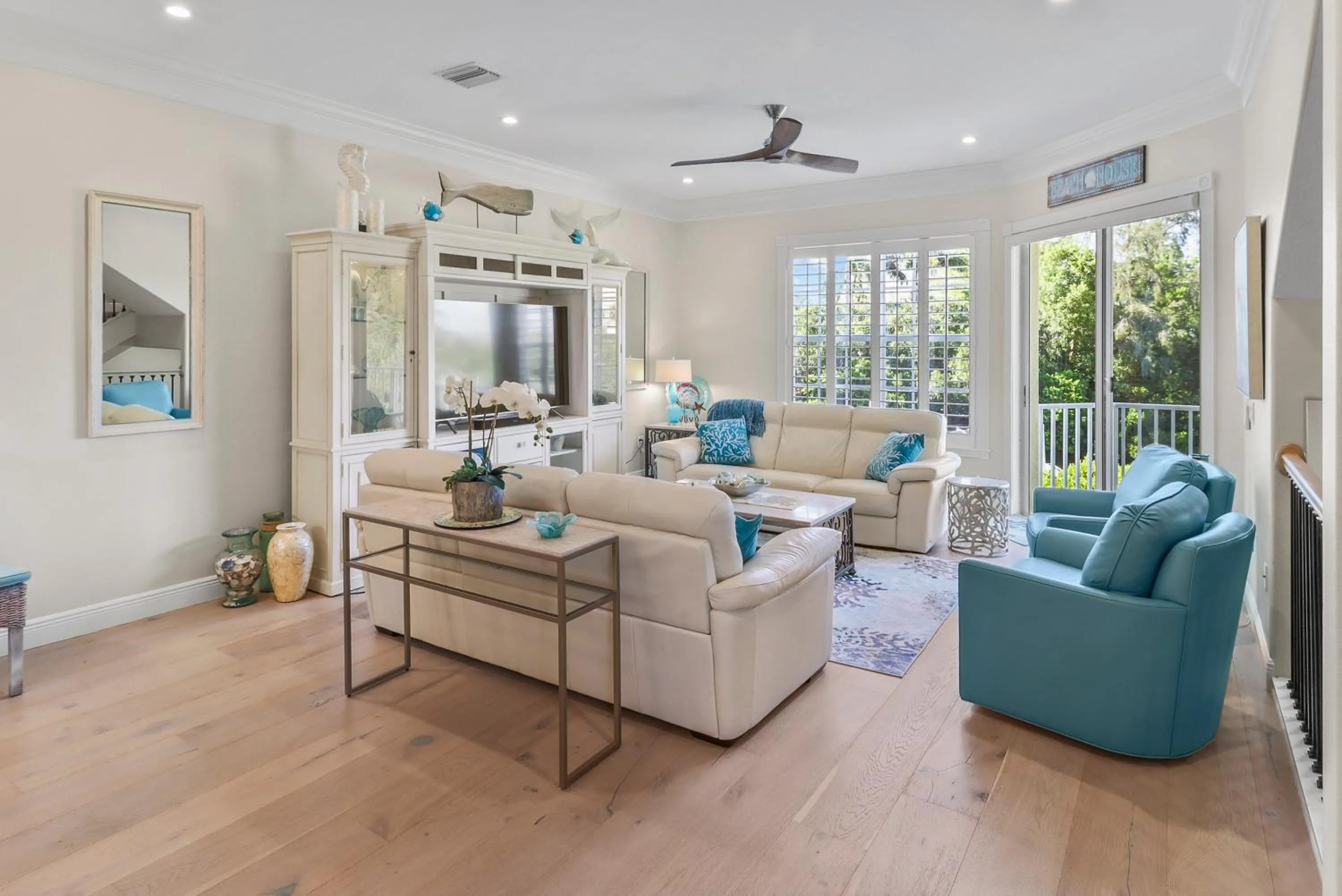 Living room in Siesta Key Island Rentals