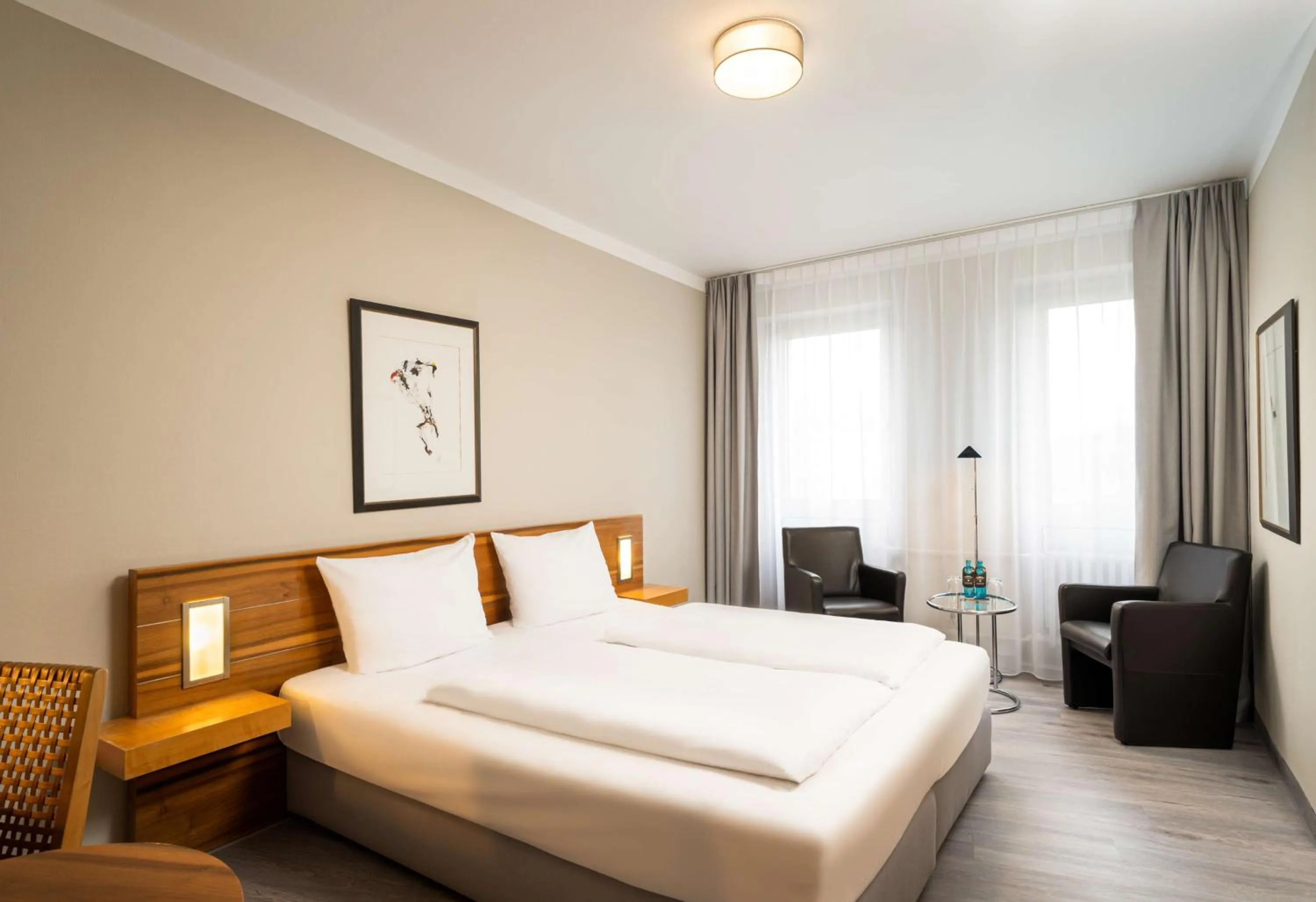 Bedroom, Bed in elaya hotel hannover city