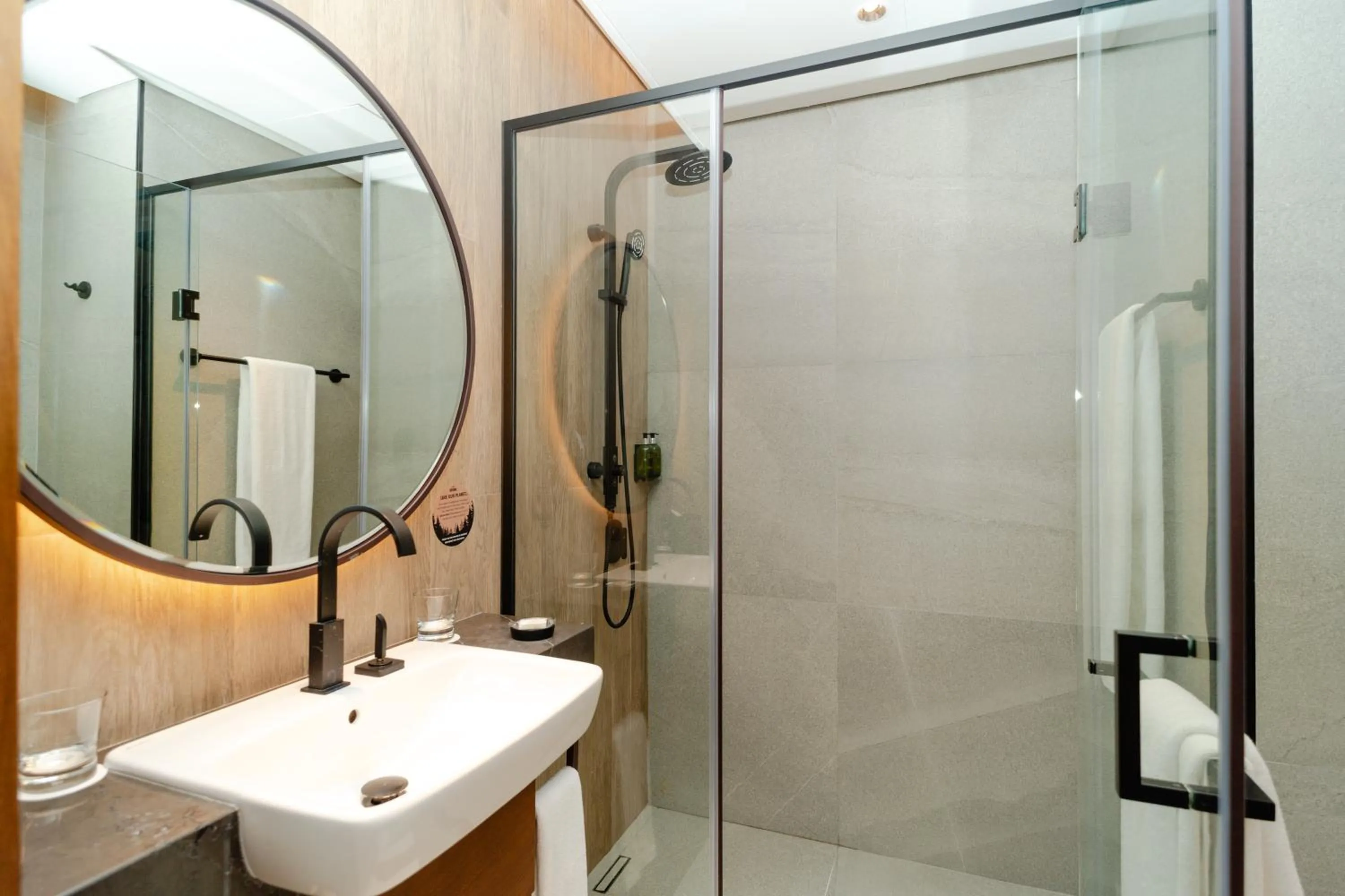 Bathroom in Barcelo Business Bay Dubai -Formerly Revier Hotel