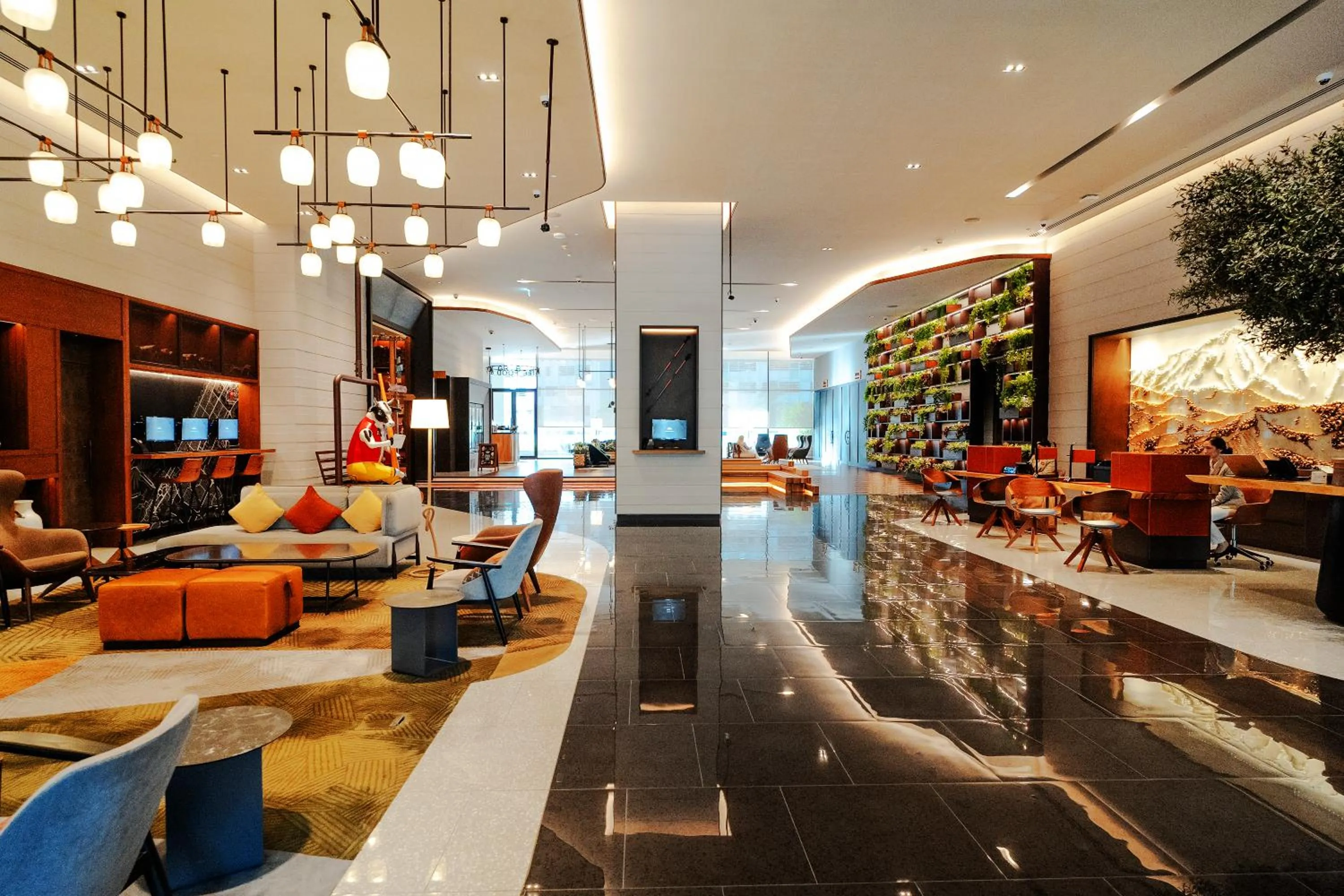 Lobby or reception in Barcelo Business Bay Dubai -Formerly Revier Hotel
