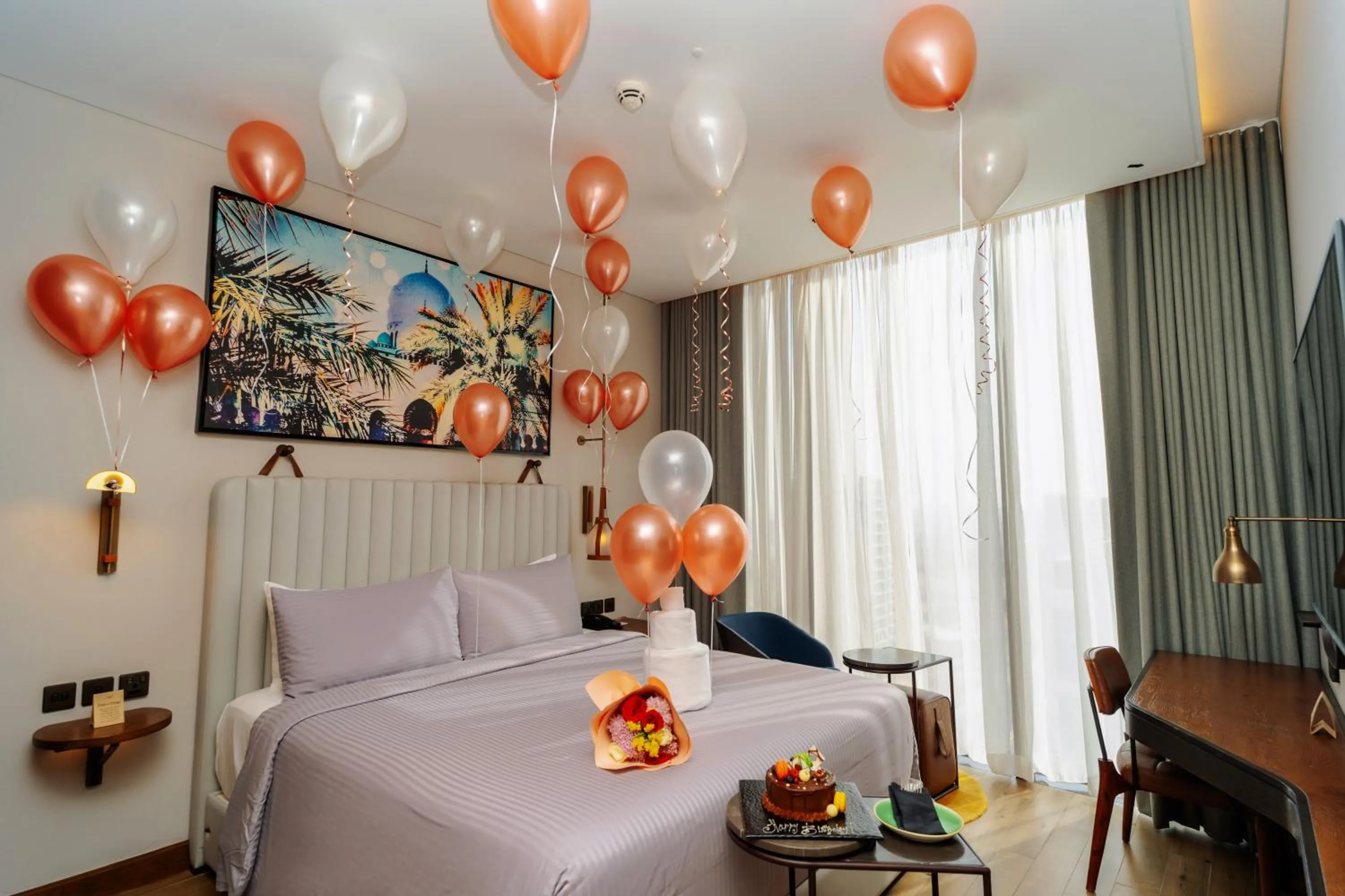 Bedroom, Bed in Barcelo Business Bay Dubai -Formerly Revier Hotel