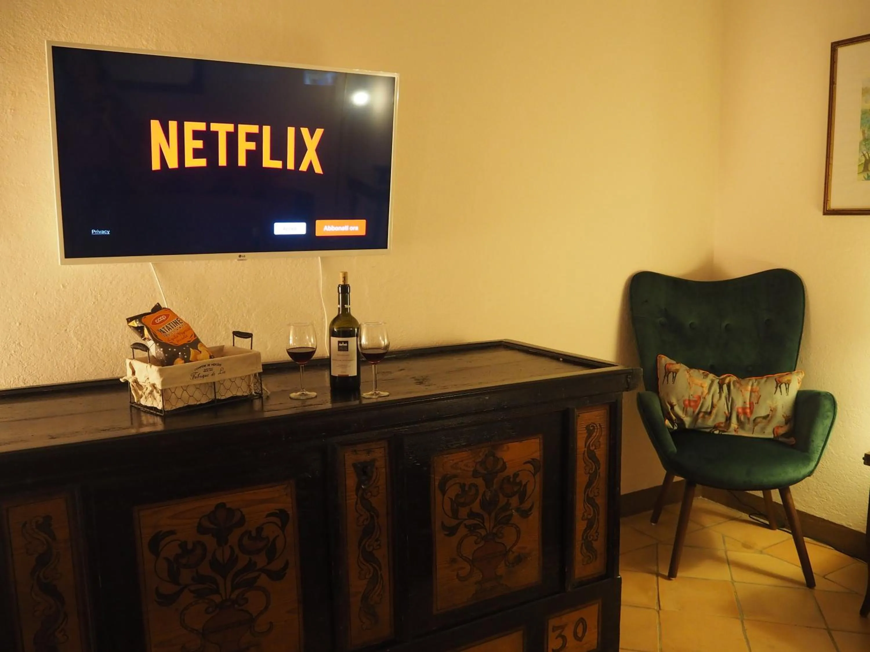 Living room in Le Querciolaie Monte Cavallo - upper apartment