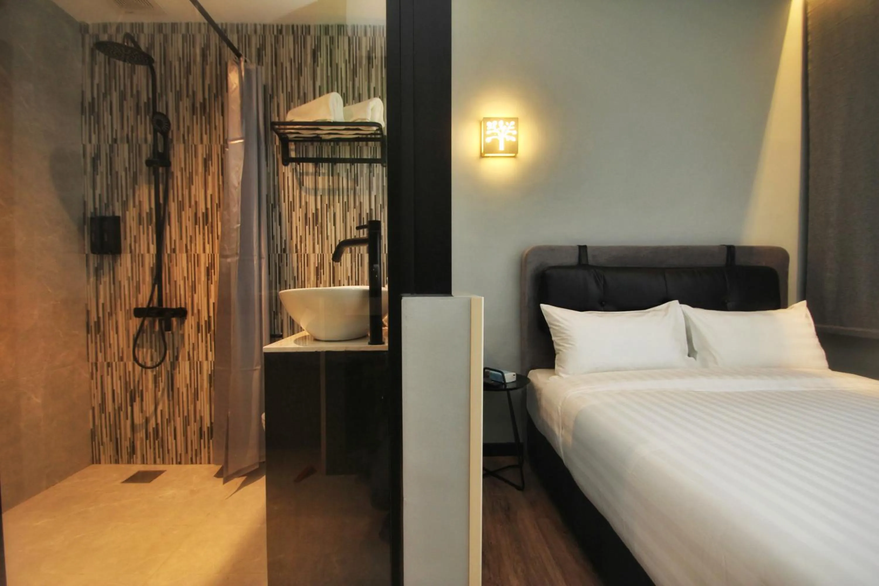 Bed in The Seraya Hotel