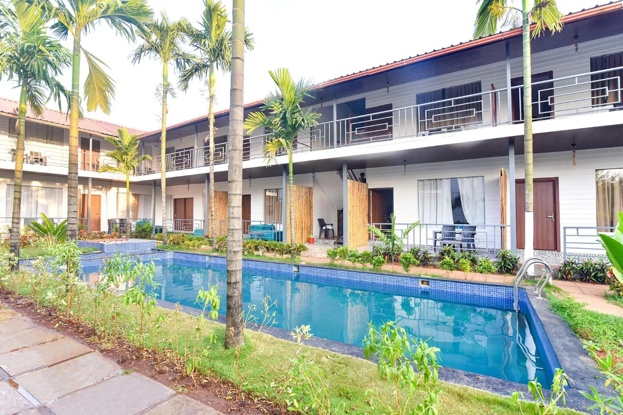 Property building in FabHotel Morjim Bliss