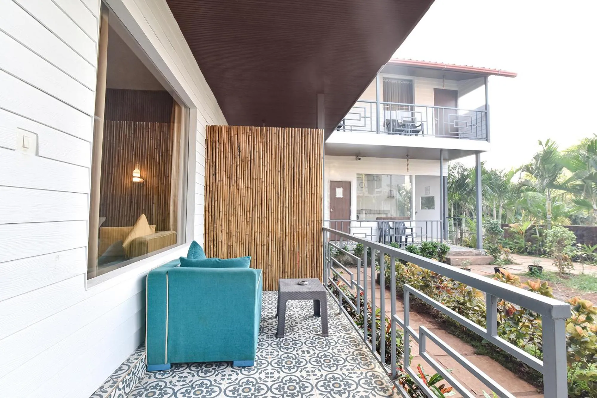 Balcony/Terrace in FabHotel Morjim Bliss