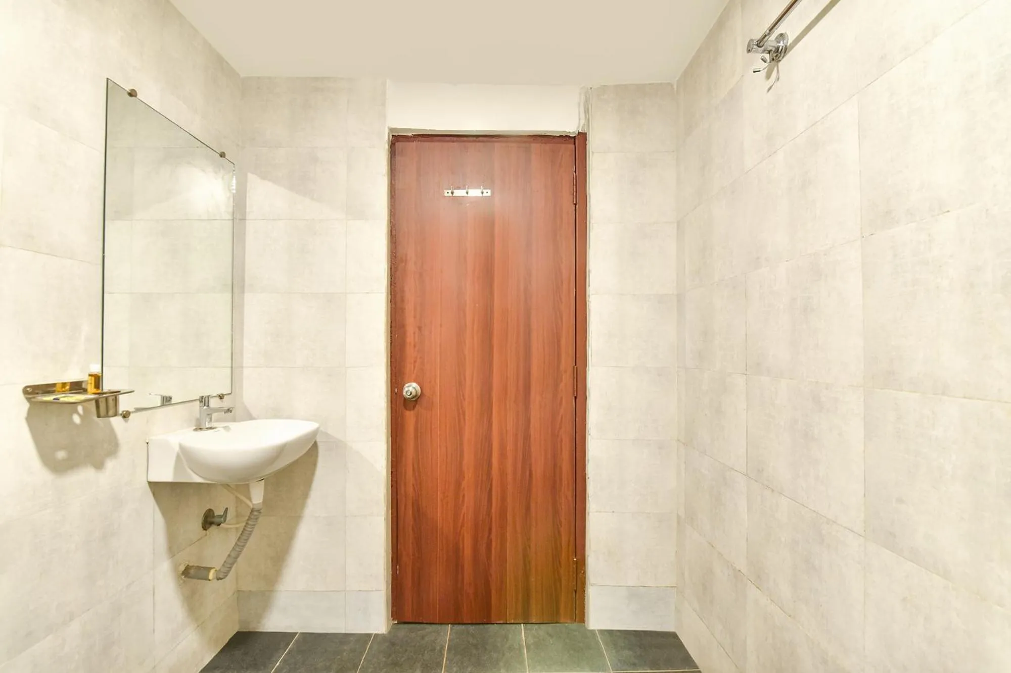 Bathroom in FabHotel Morjim Bliss