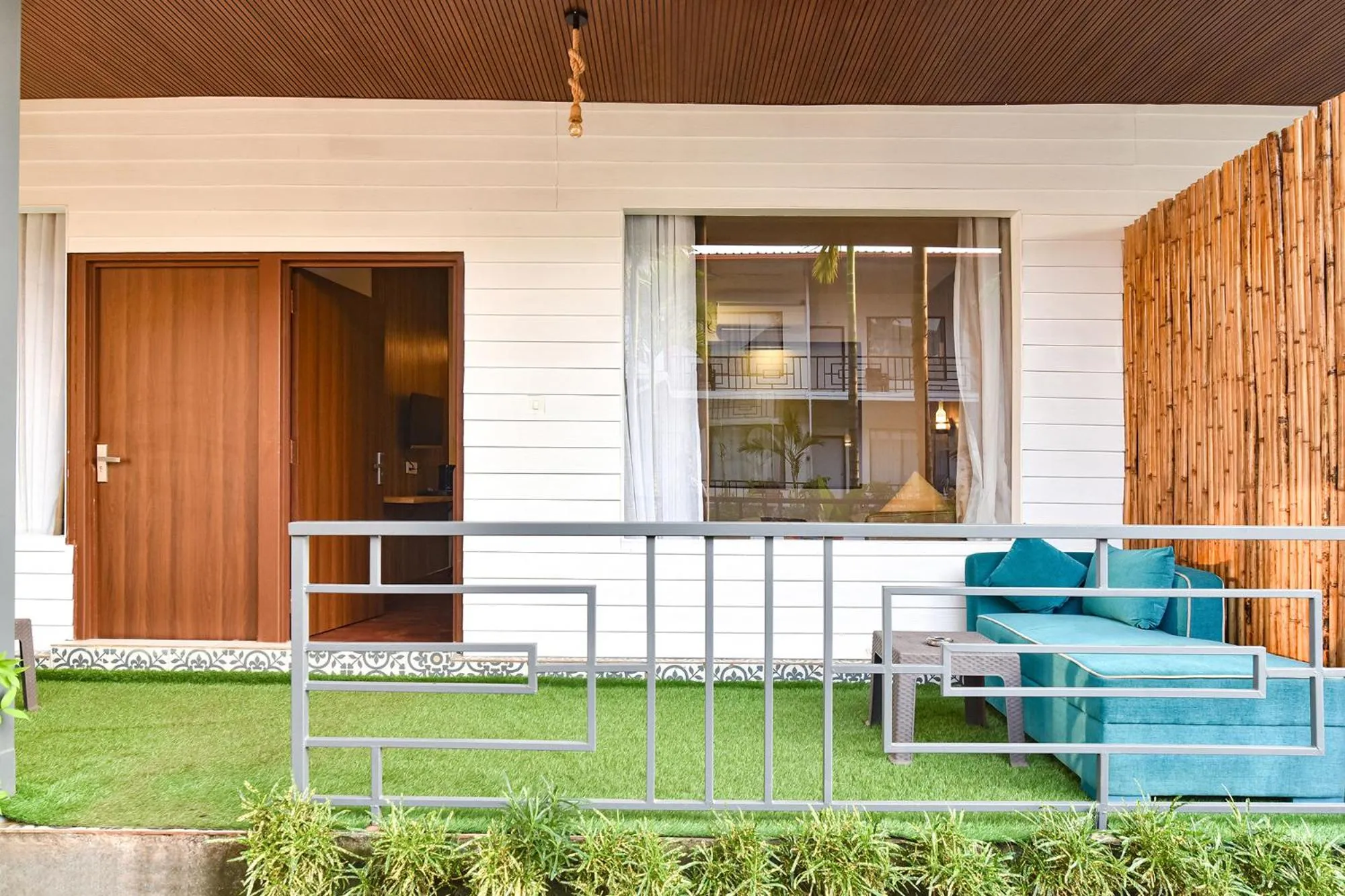 Balcony/Terrace in FabHotel Morjim Bliss