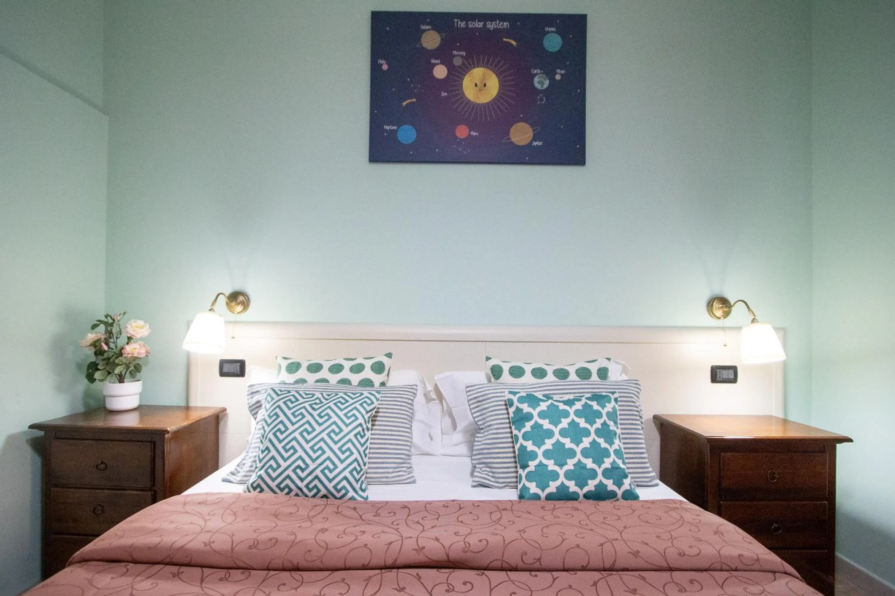 Bed in B&B Colorful Suite Yard