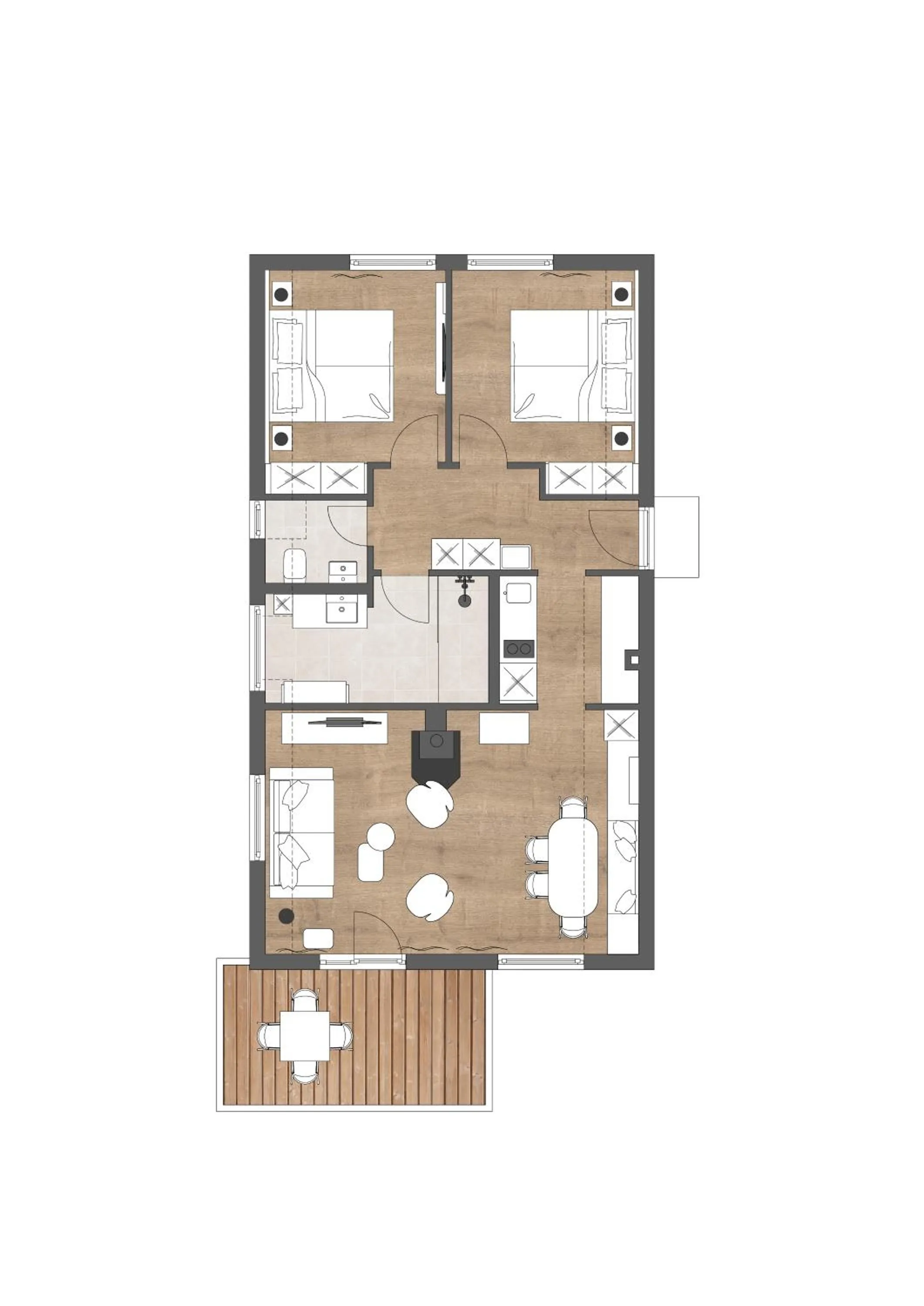 Floor plan in BEECH Resort Fleesensee