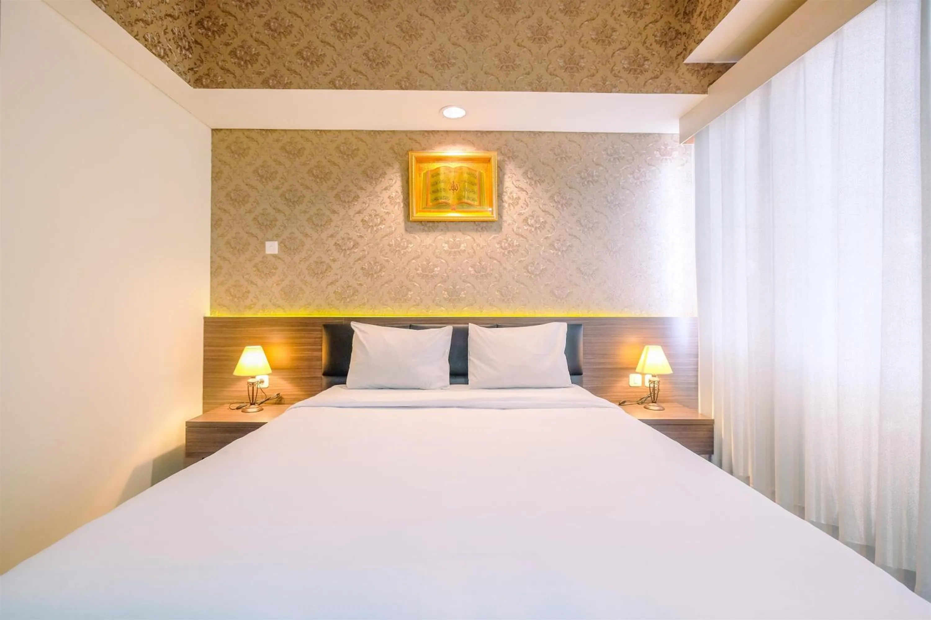 Bed in Stunning Studio Apartment at Bogor Icon By Travelio