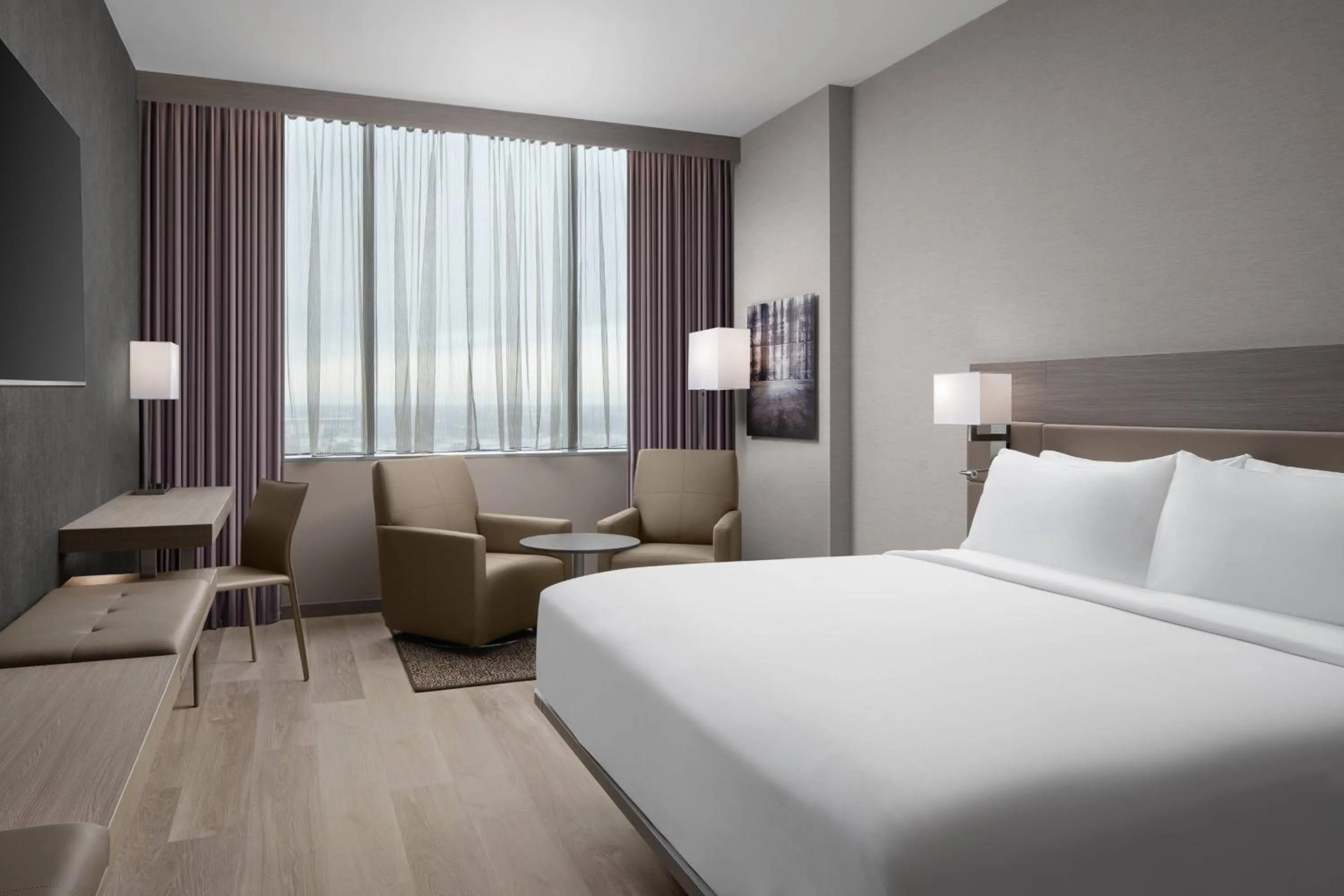 Photo of the whole room, Bed in AC Hotel by Marriott Orlando Downtown