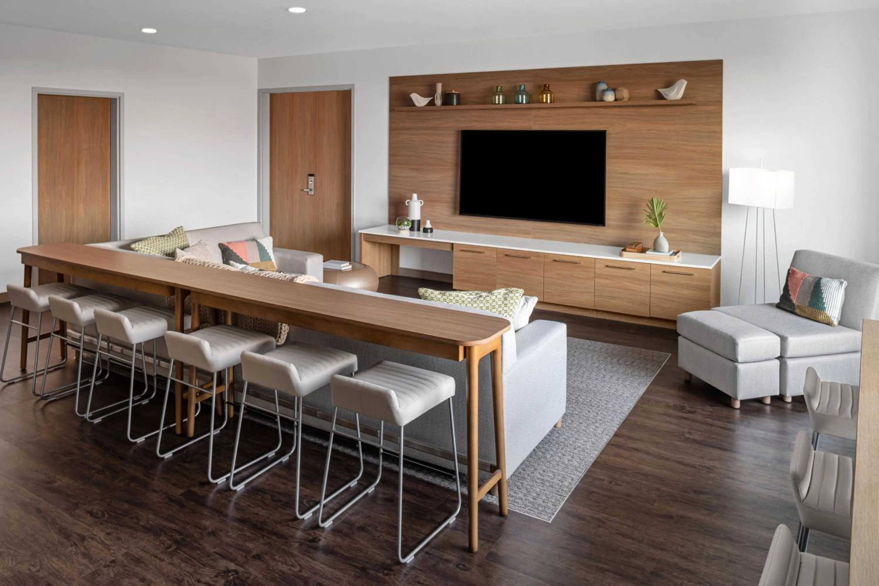 Living room in Element Tampa Midtown