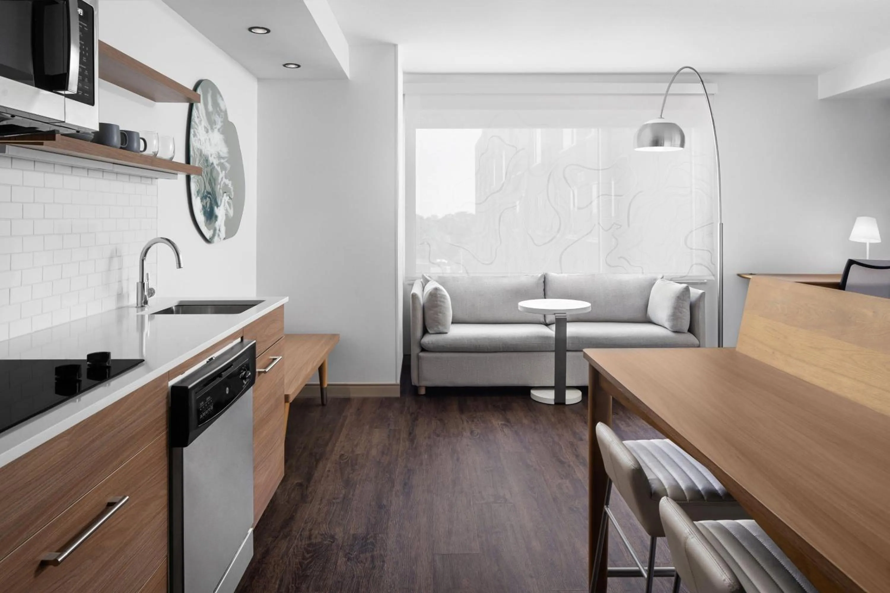 Living room in Element Tampa Midtown