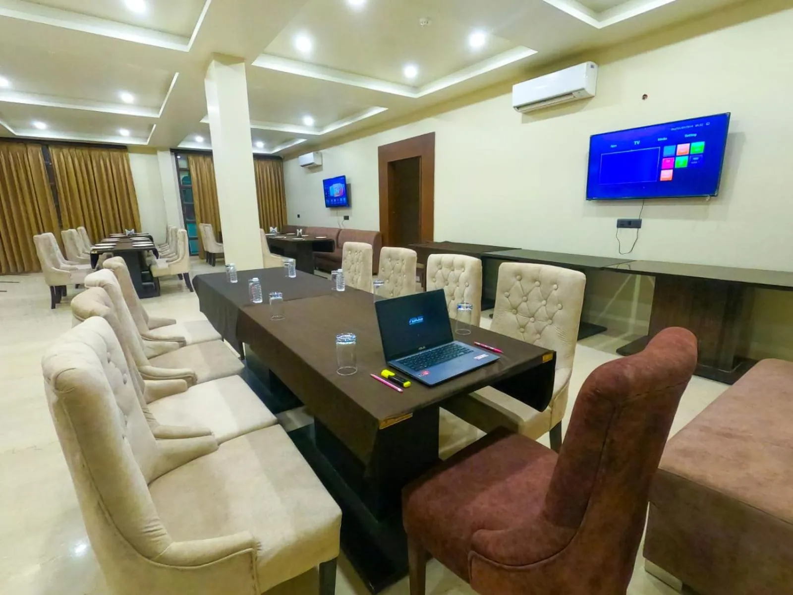 Seating area in The Taj Vista Agra -walking distance to Taj Mahal