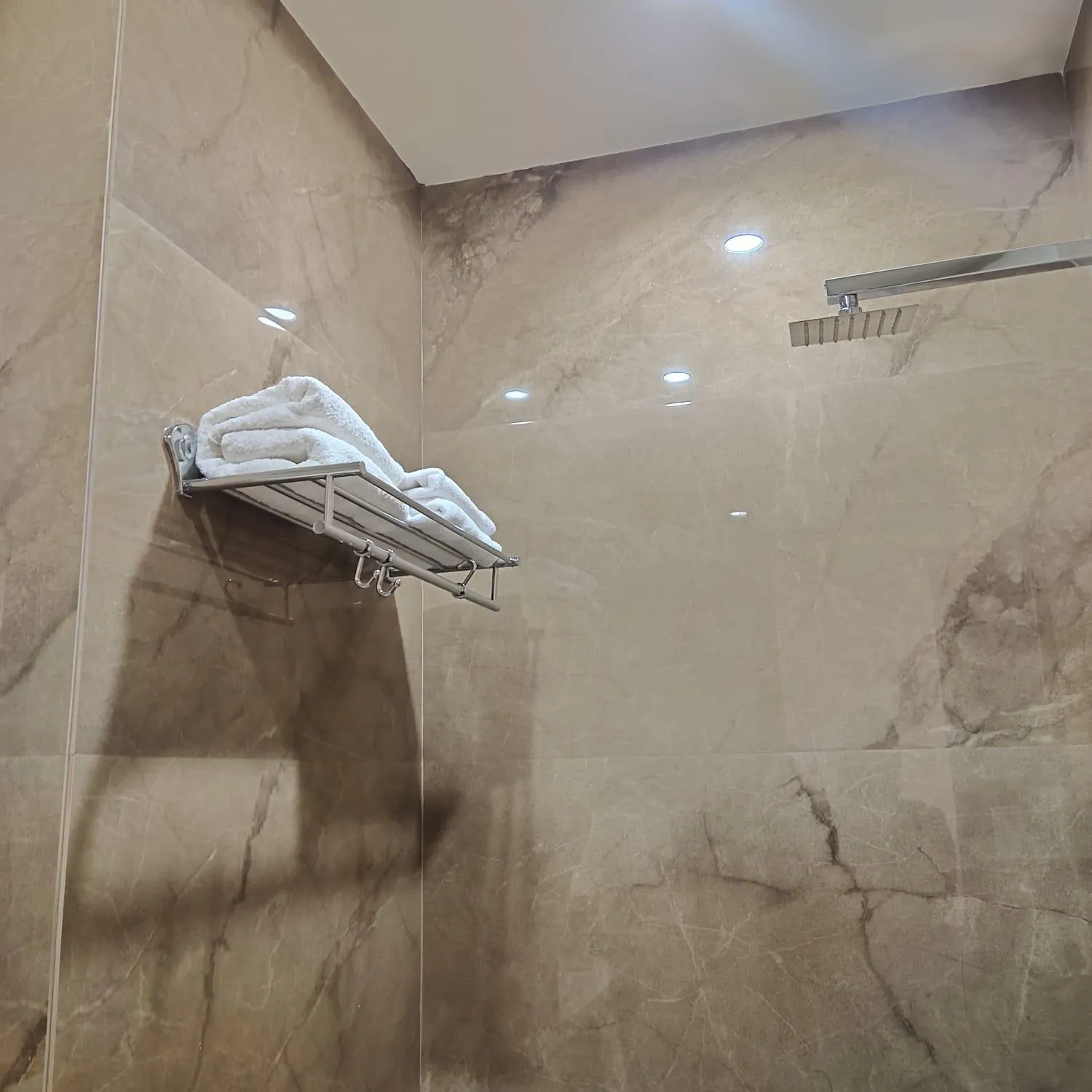 Shower in The Taj Vista Agra -walking distance to Taj Mahal