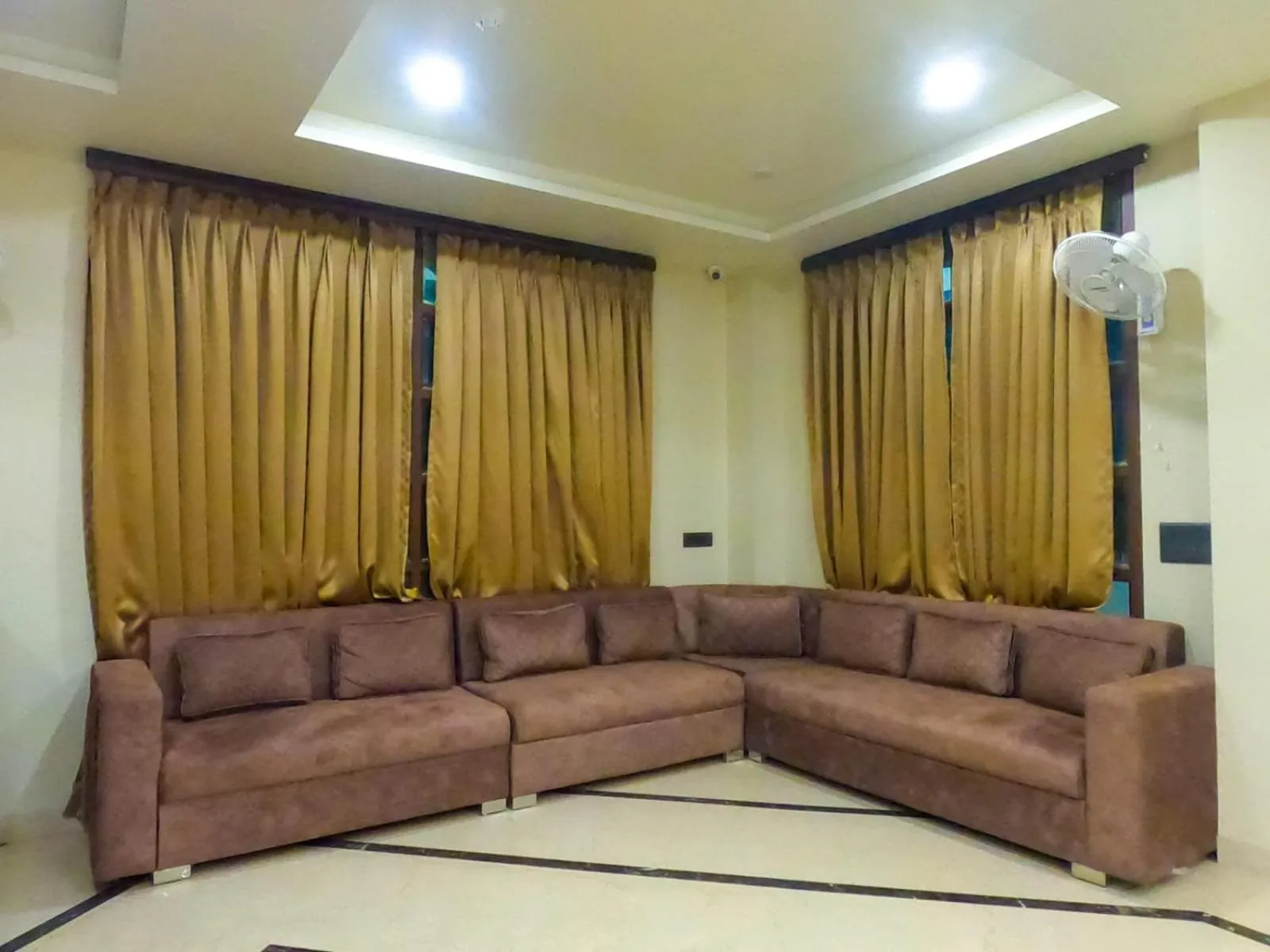 Seating area in The Taj Vista Agra -walking distance to Taj Mahal