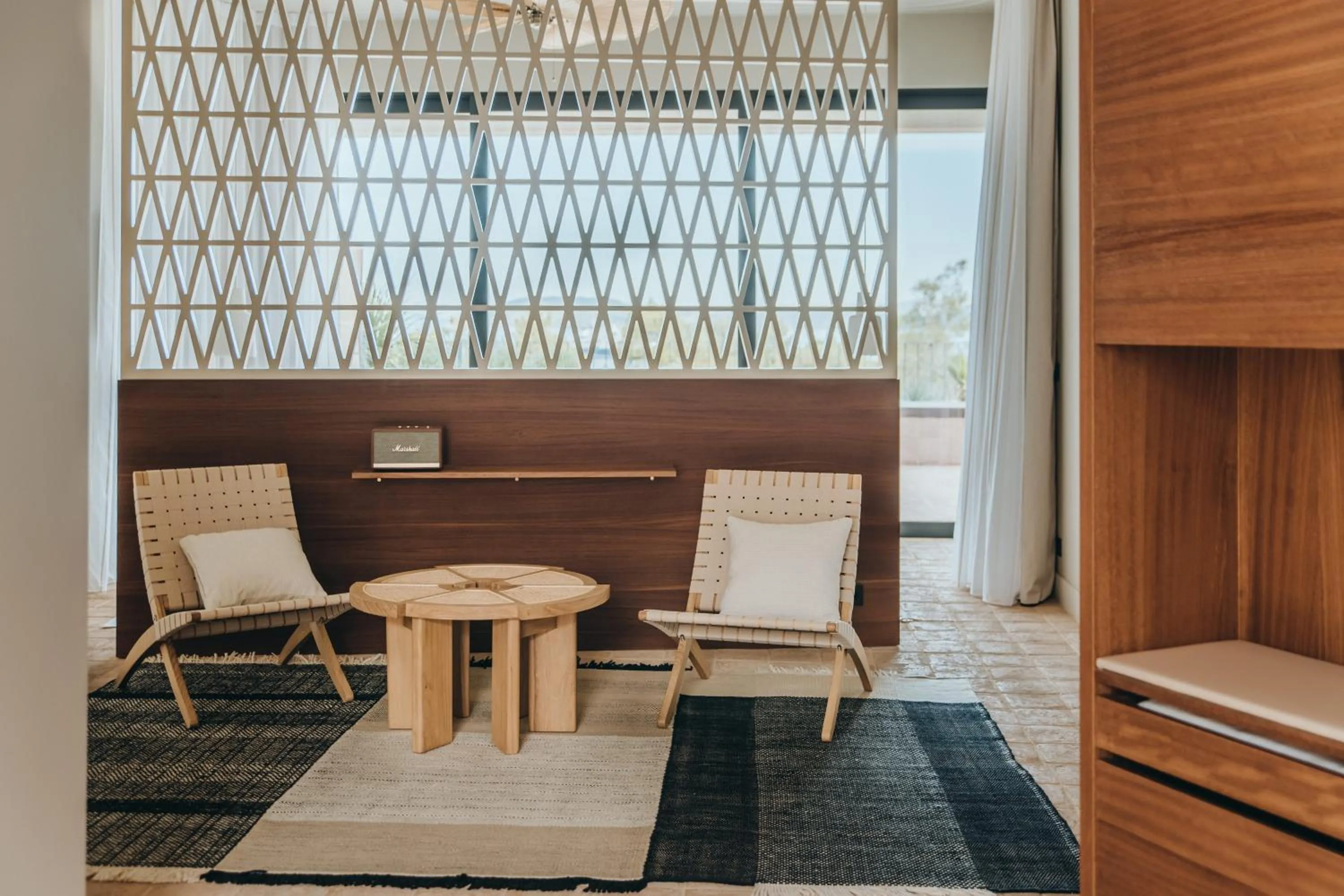 Seating area in Maslina Resort