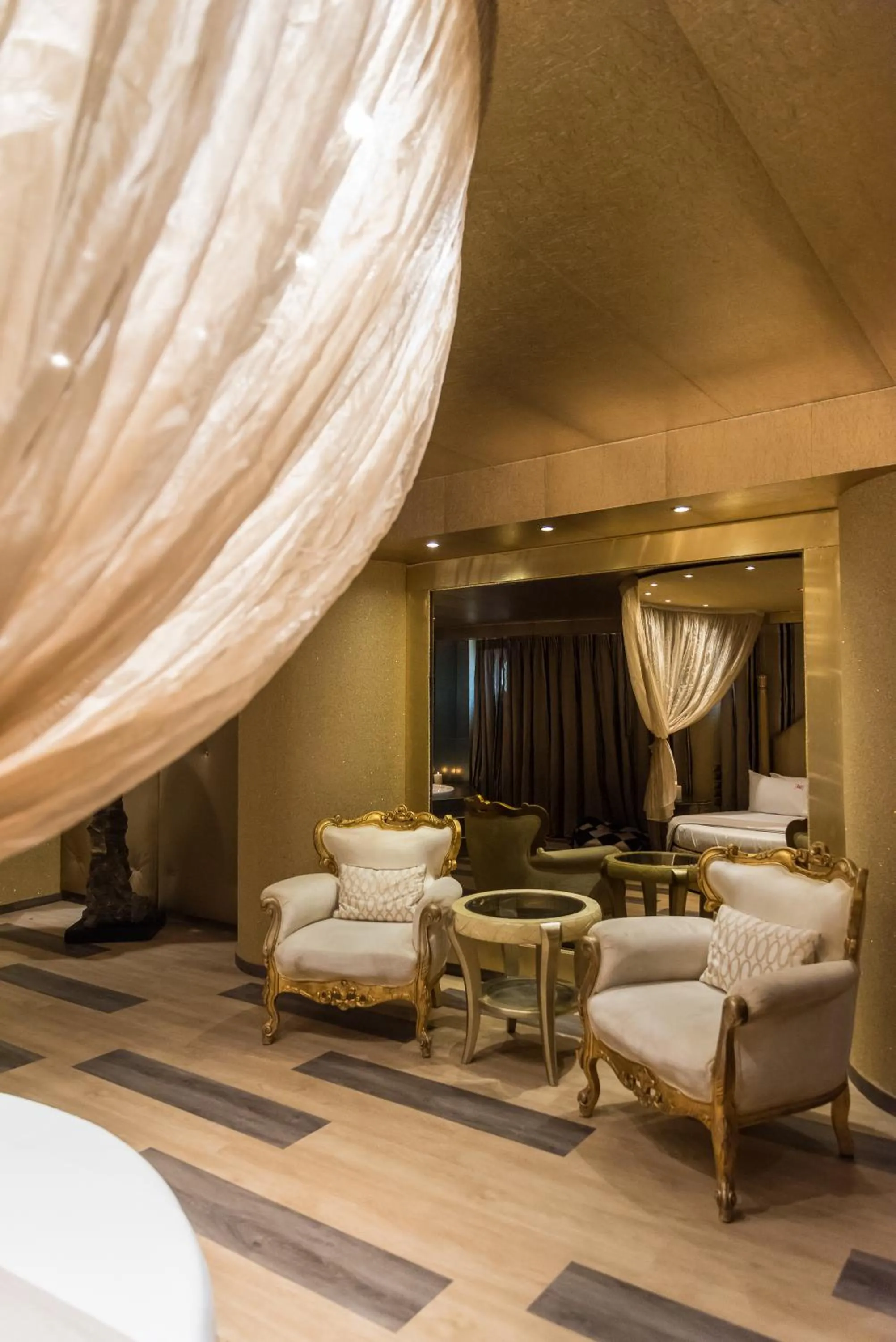 Seating area in Ruby Rooms Kifisia