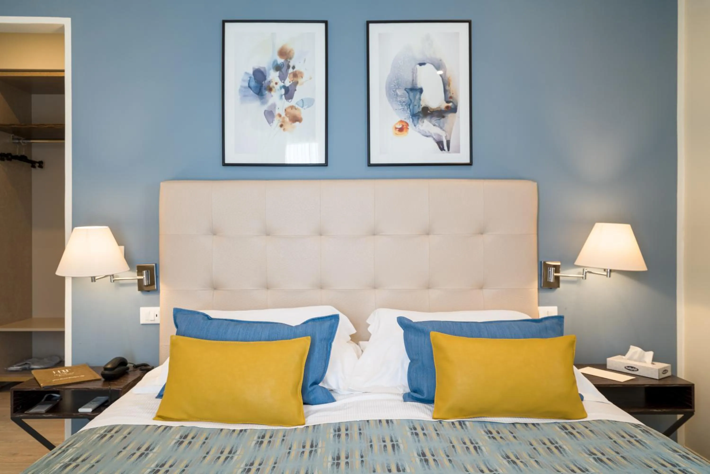 Bed in Hotel Rivage Taormina