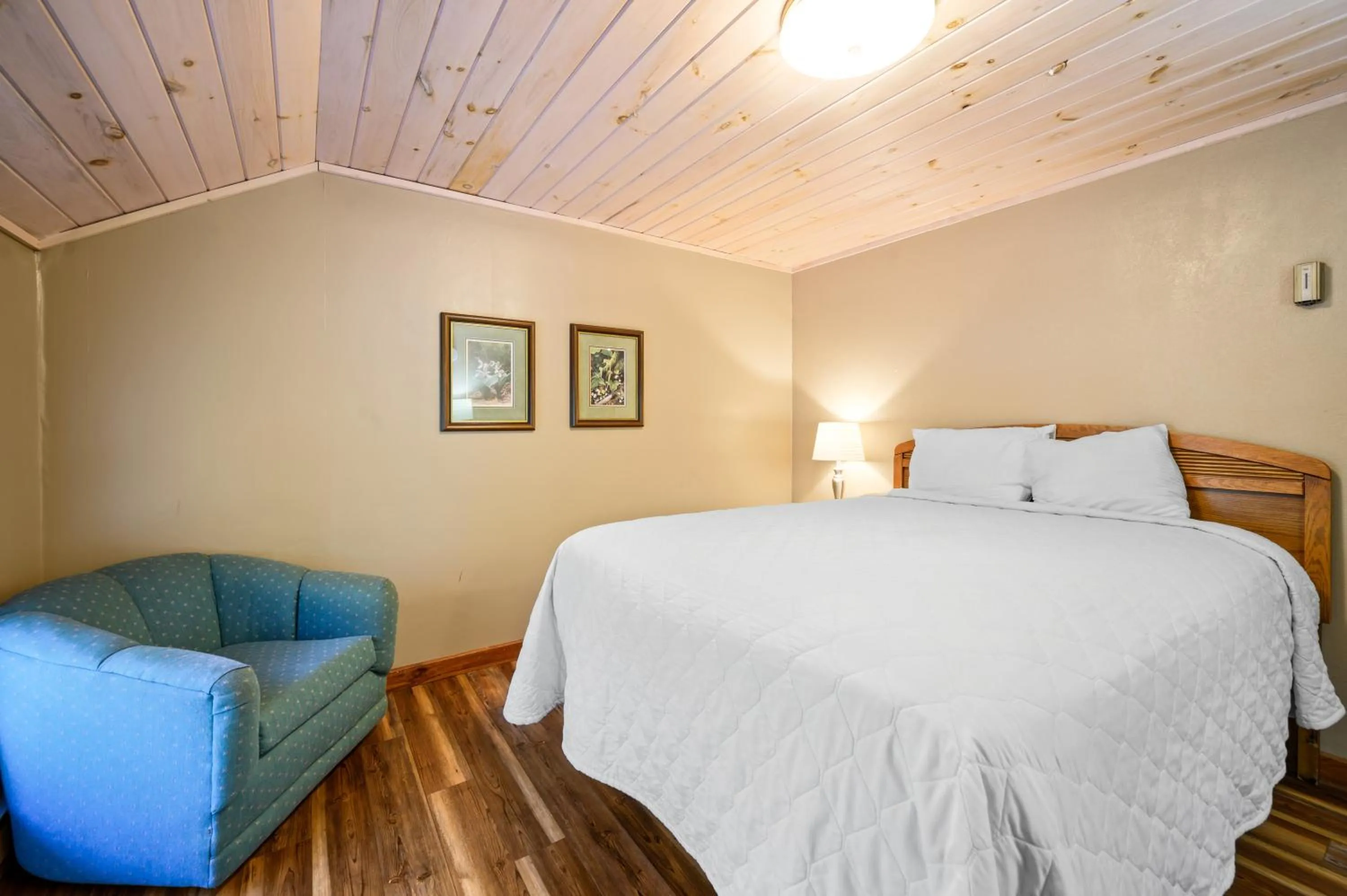 Bed in Carr's Northside Hotel and Cottages