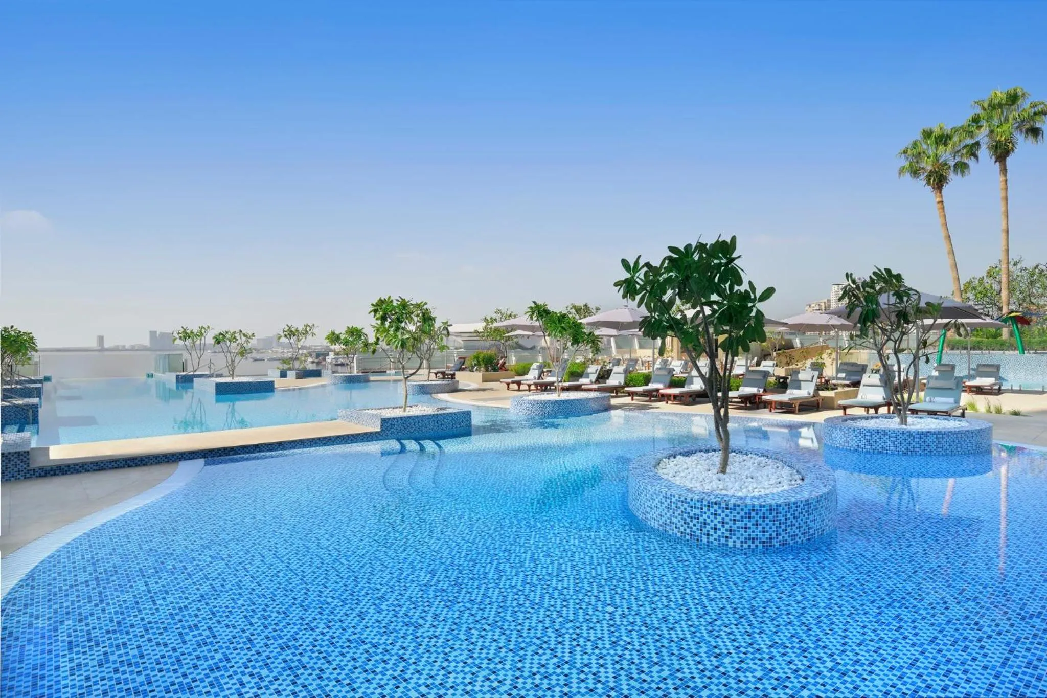 Swimming pool in InterContinental Dubai Festival City by IHG