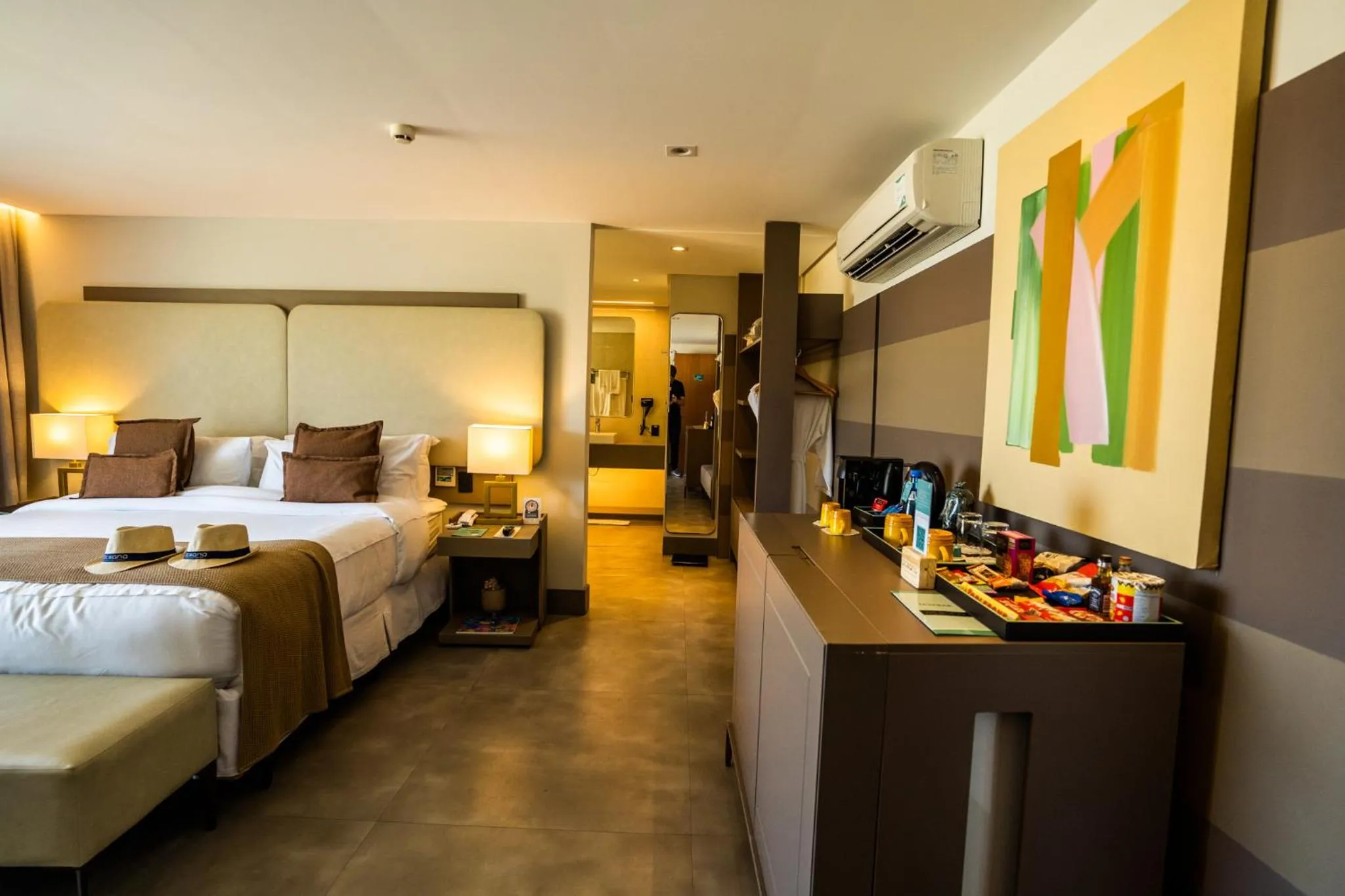 Bed in Oceana Atlântico Hotel & SPA