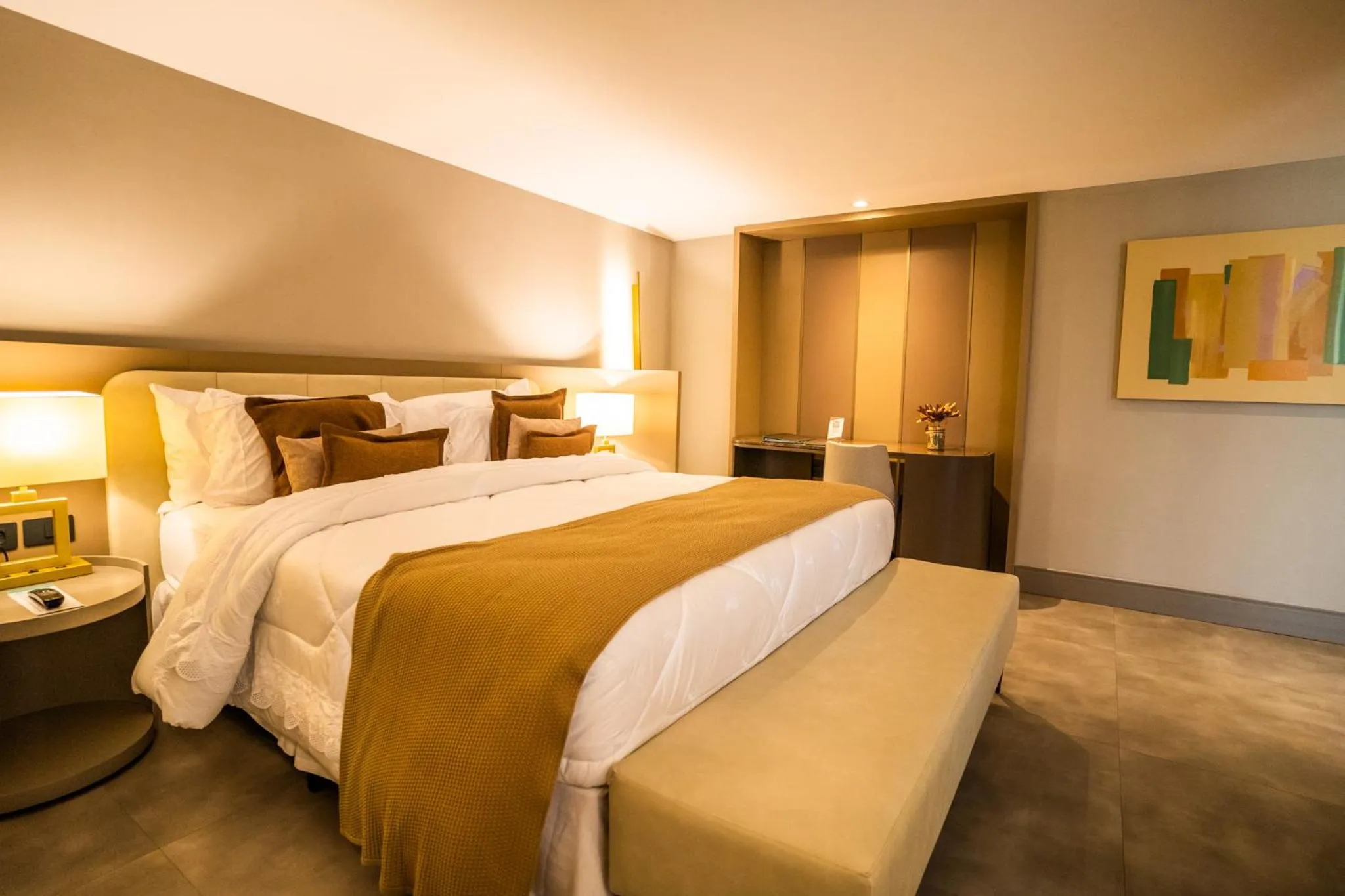 Bed in Oceana Atlântico Hotel & SPA