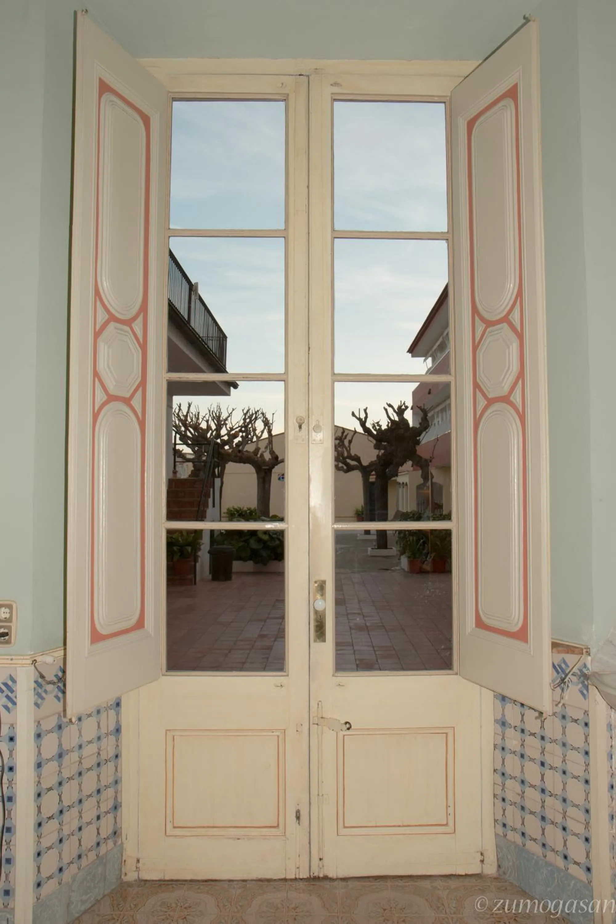 Patio in Hostal Plaja i Pati de Can Plaja