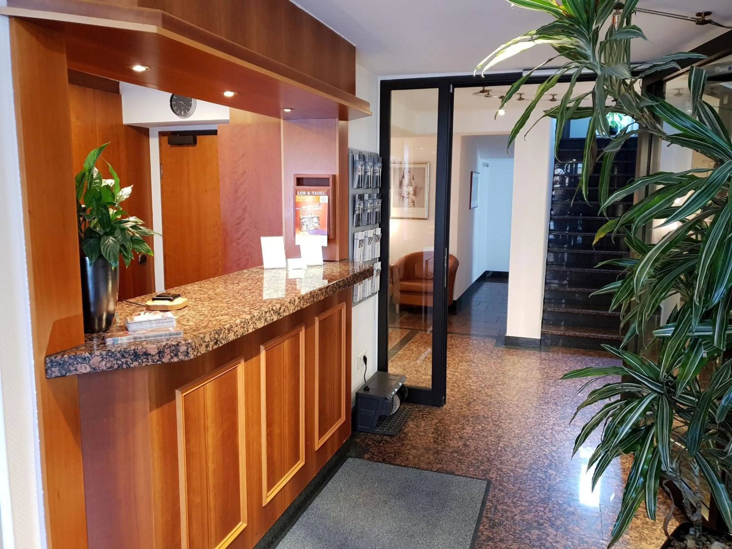 Lobby or reception in City Hotel Stuttgart