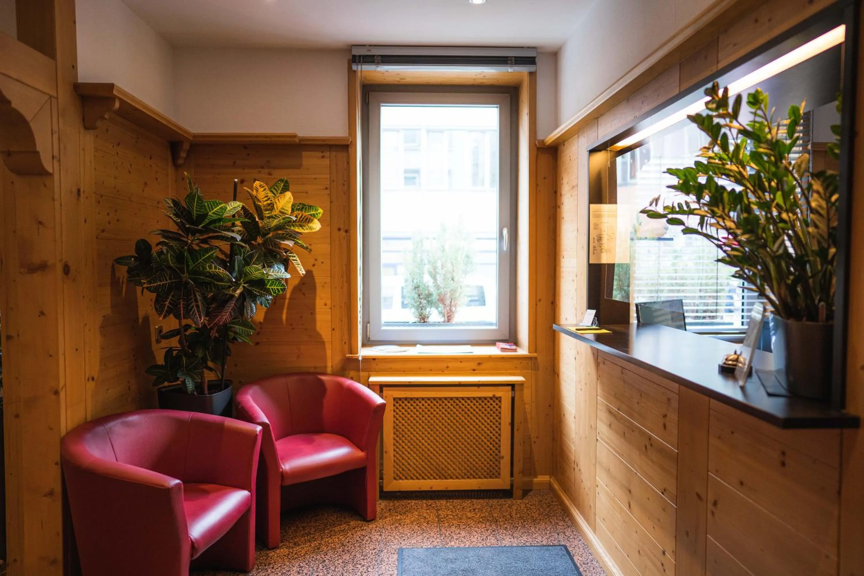 Lobby or reception in Pension am Heusteig
