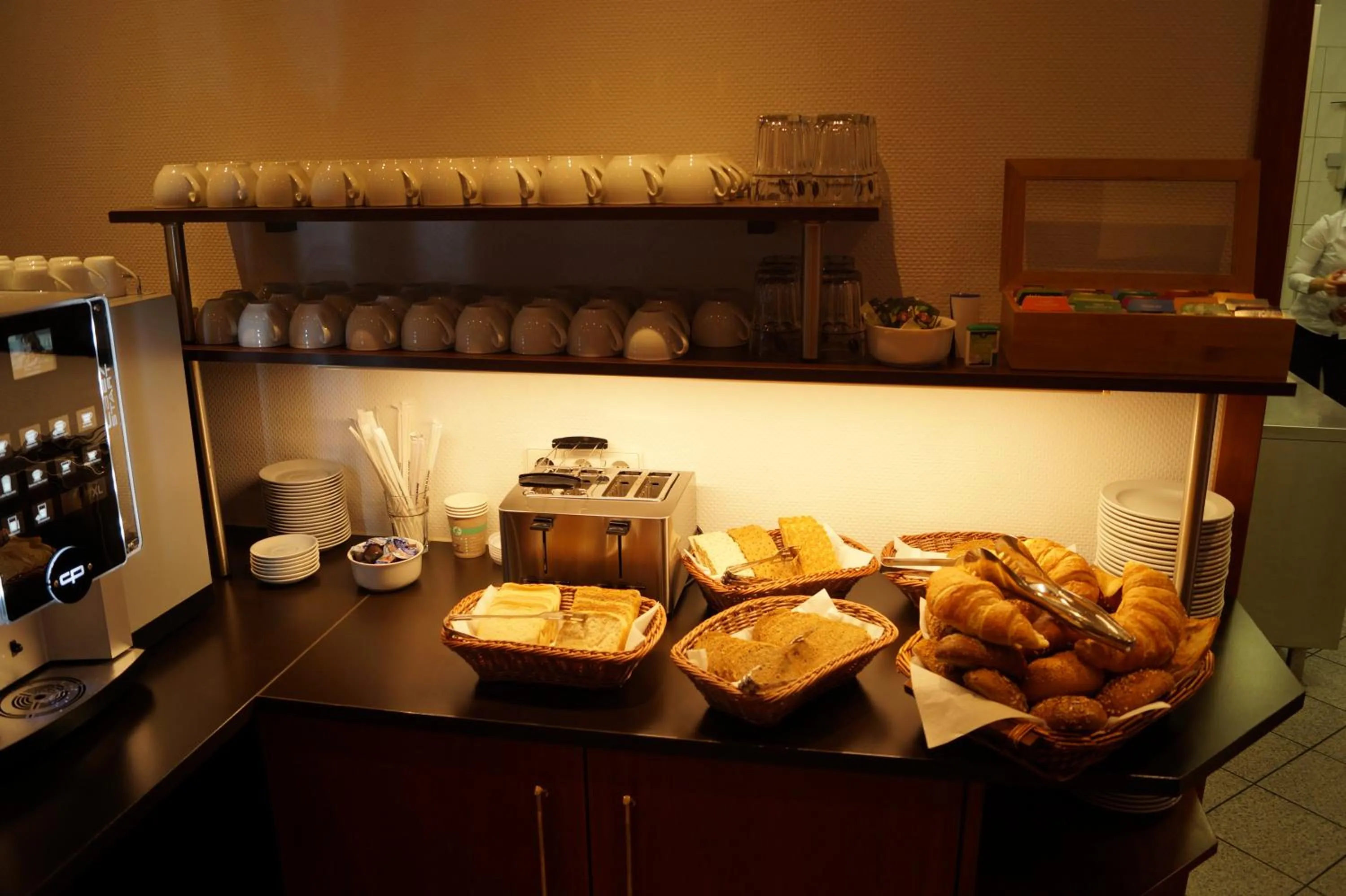 Buffet breakfast in Pension am Heusteig