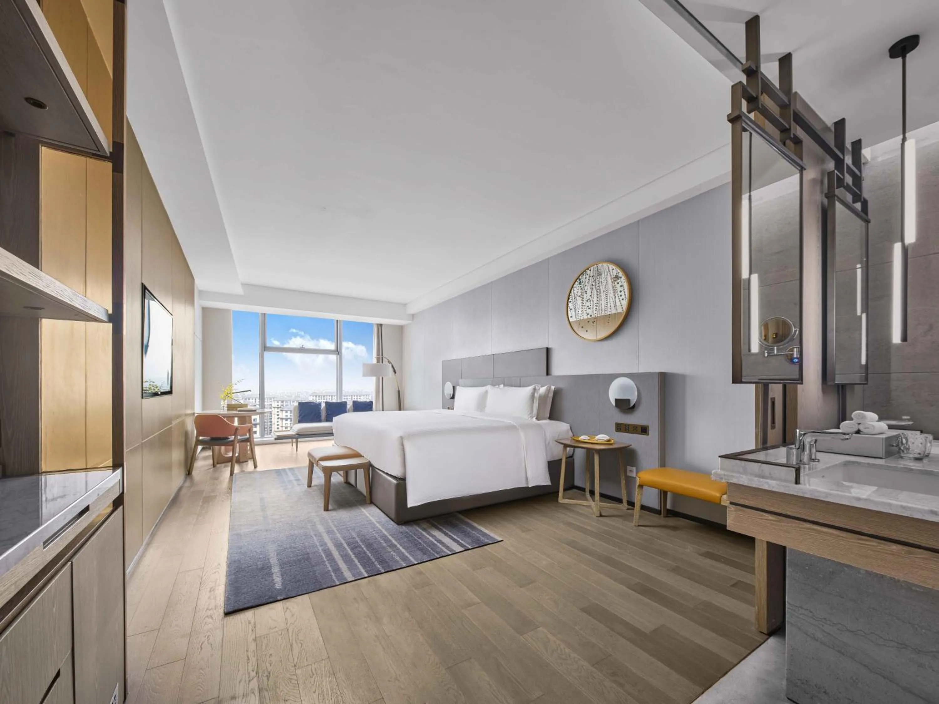 Bed in Vignette Collection Hangzhou Huaxia Center Hotel by IHG