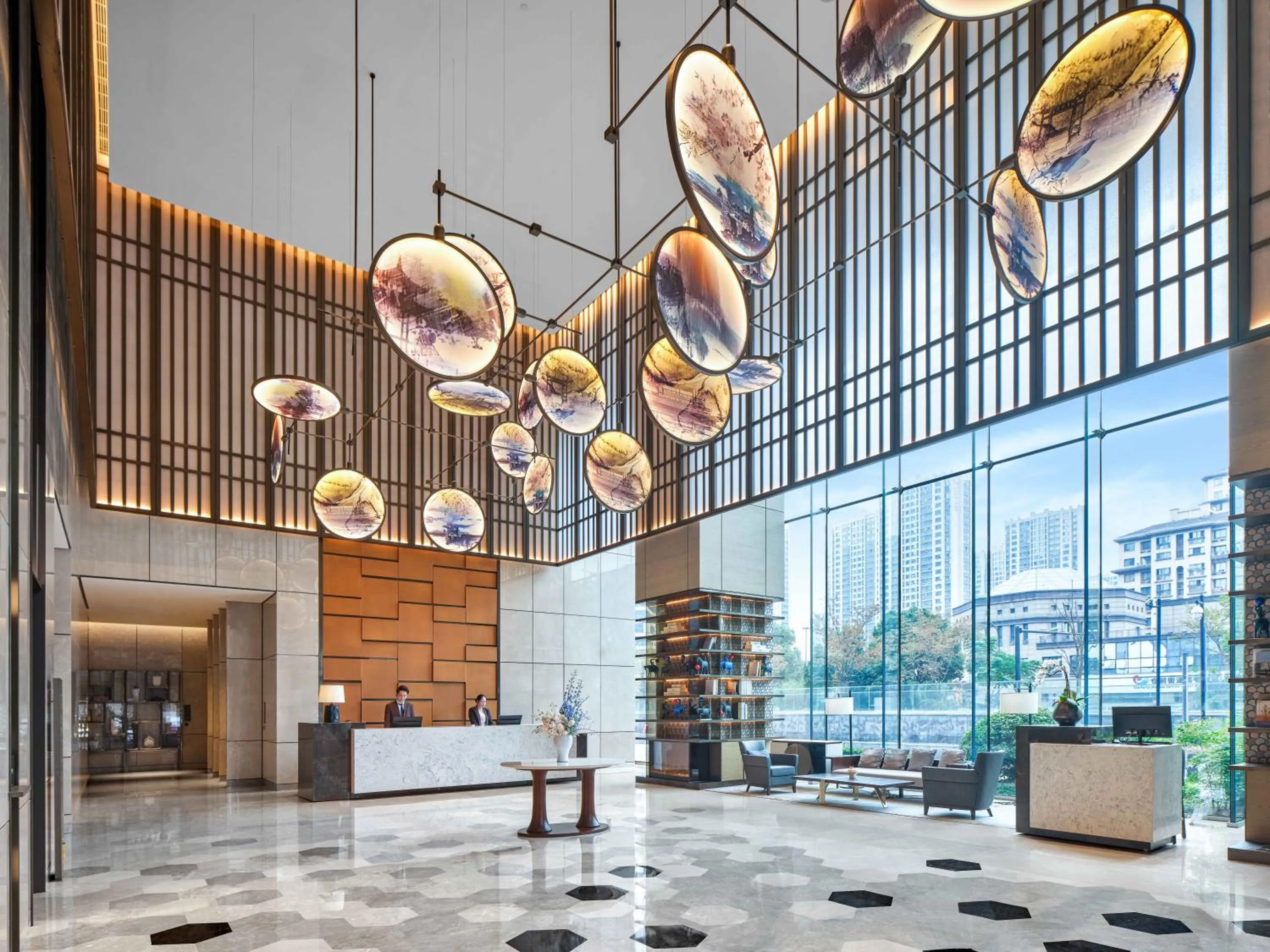 Lobby or reception in Vignette Collection Hangzhou Huaxia Center Hotel by IHG