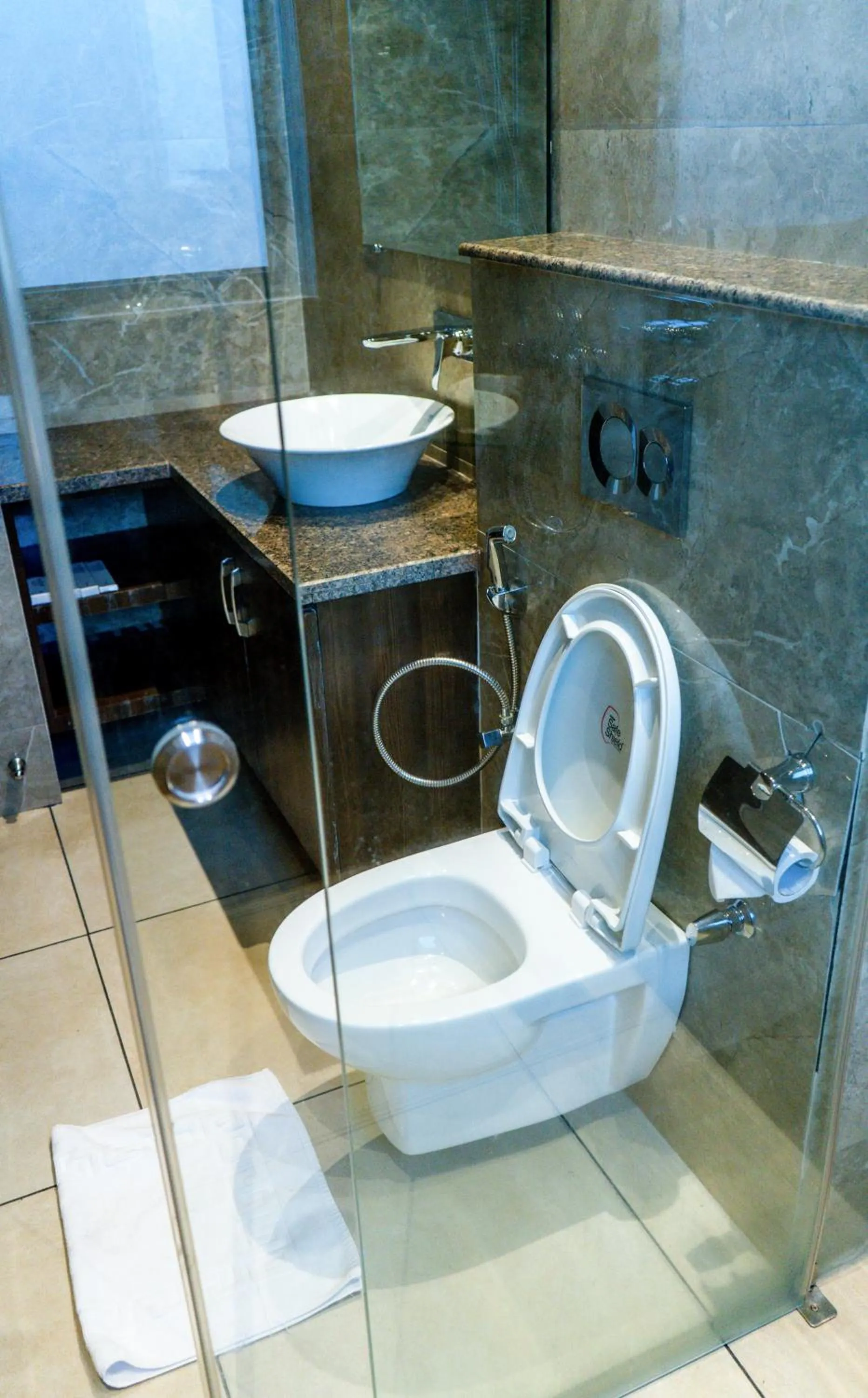 Bathroom in juSTa Palampur Resort & Convention Centre