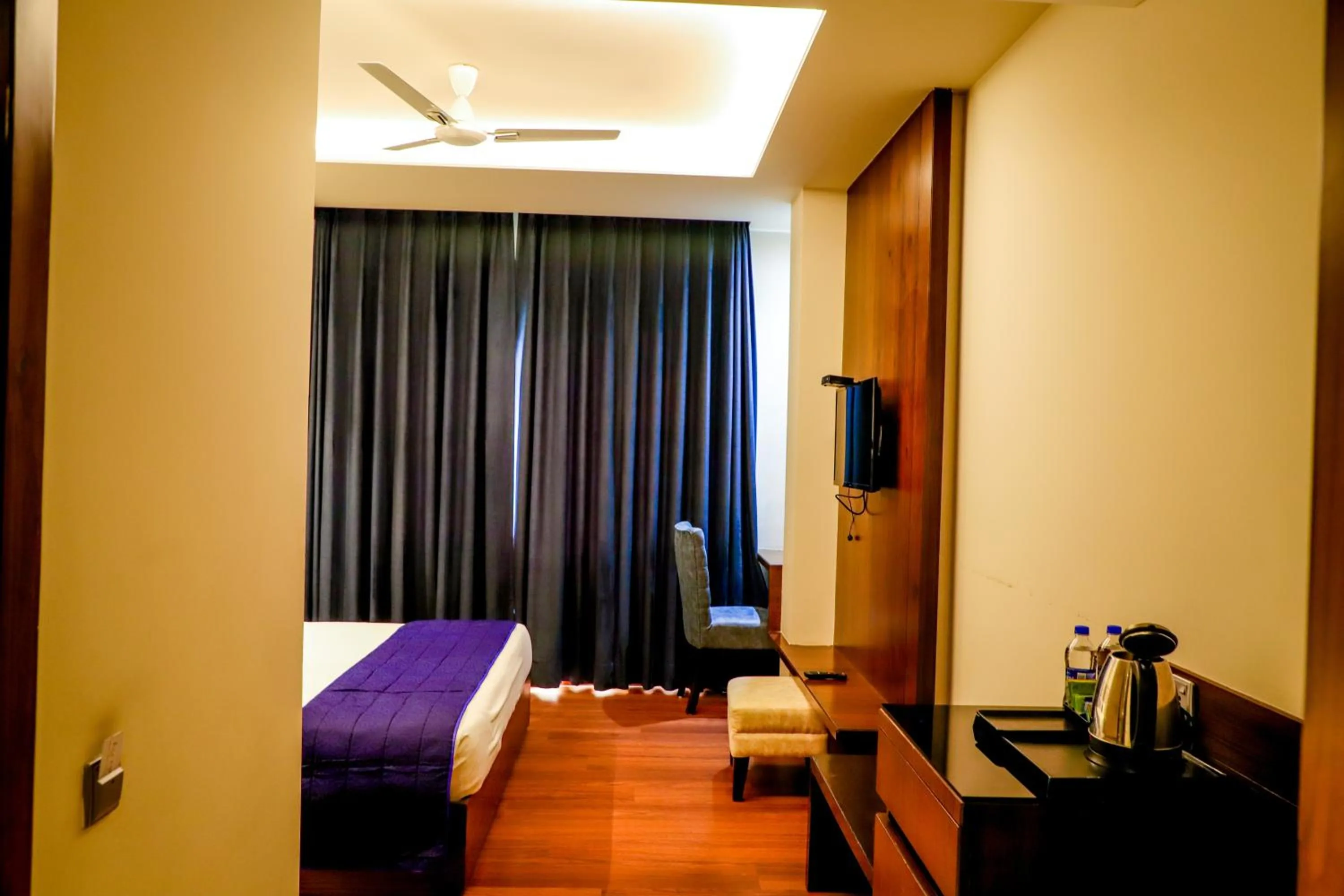 View (from property/room), Bed in juSTa Palampur Resort & Convention Centre