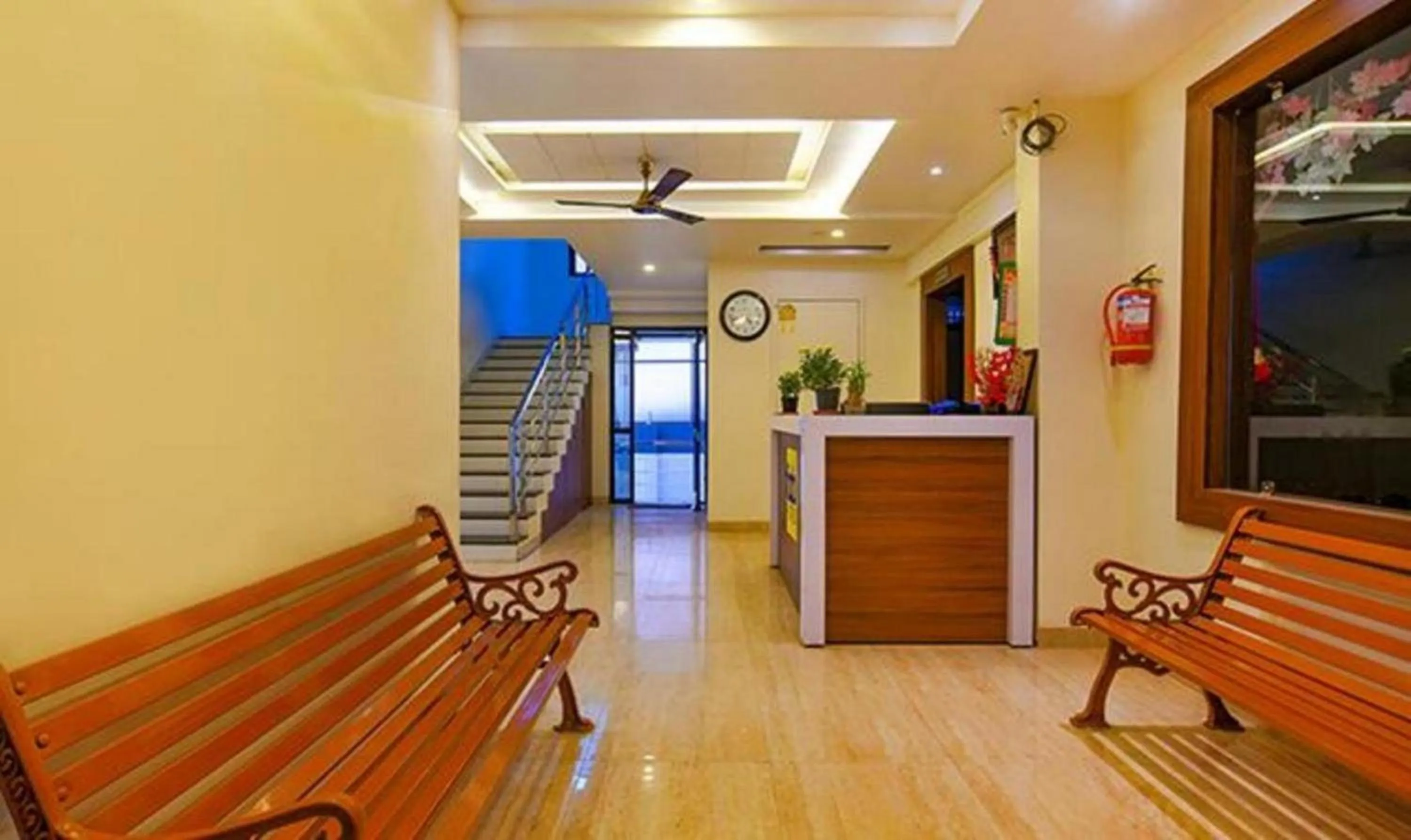 Lobby or reception in Hotel Shubhshree