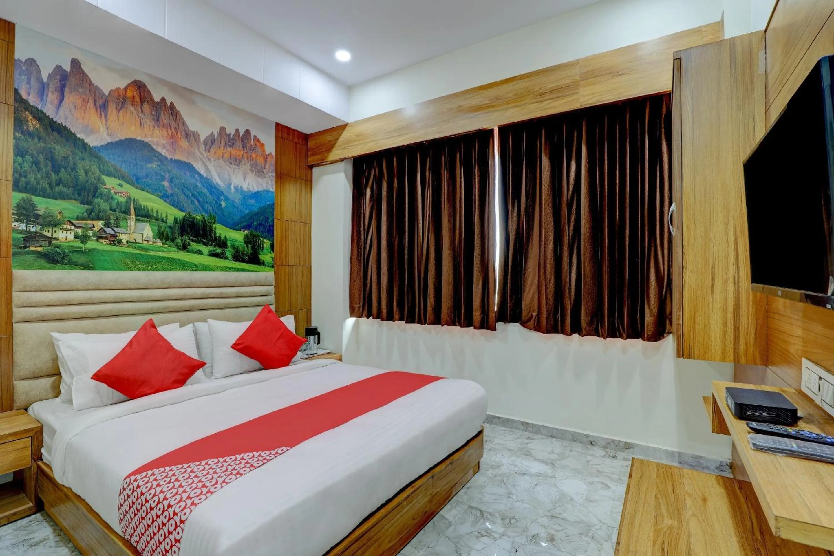 Bedroom in Hotel O Sai Villa