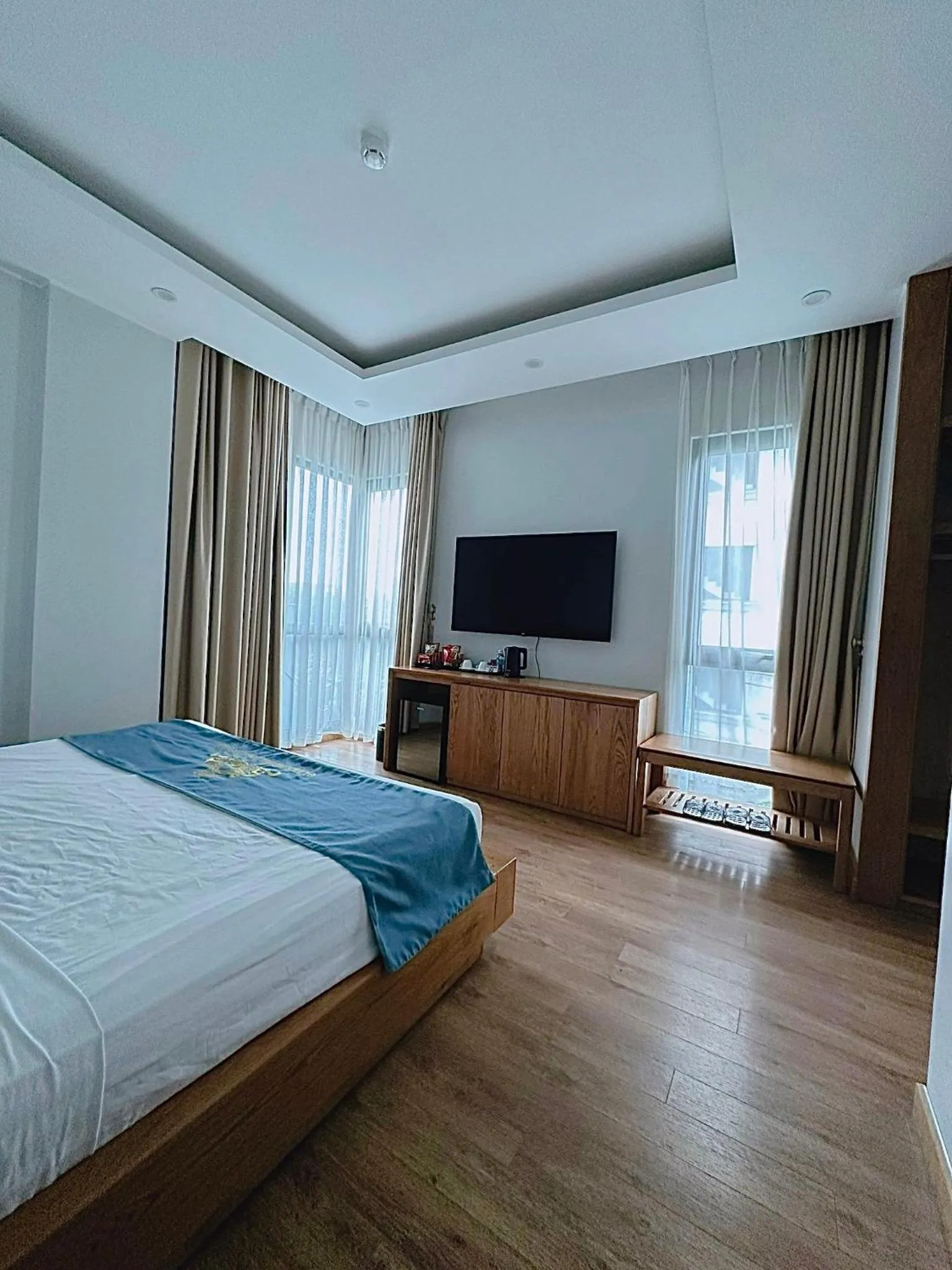 Bed in Queen Hotel Hoàng Gia