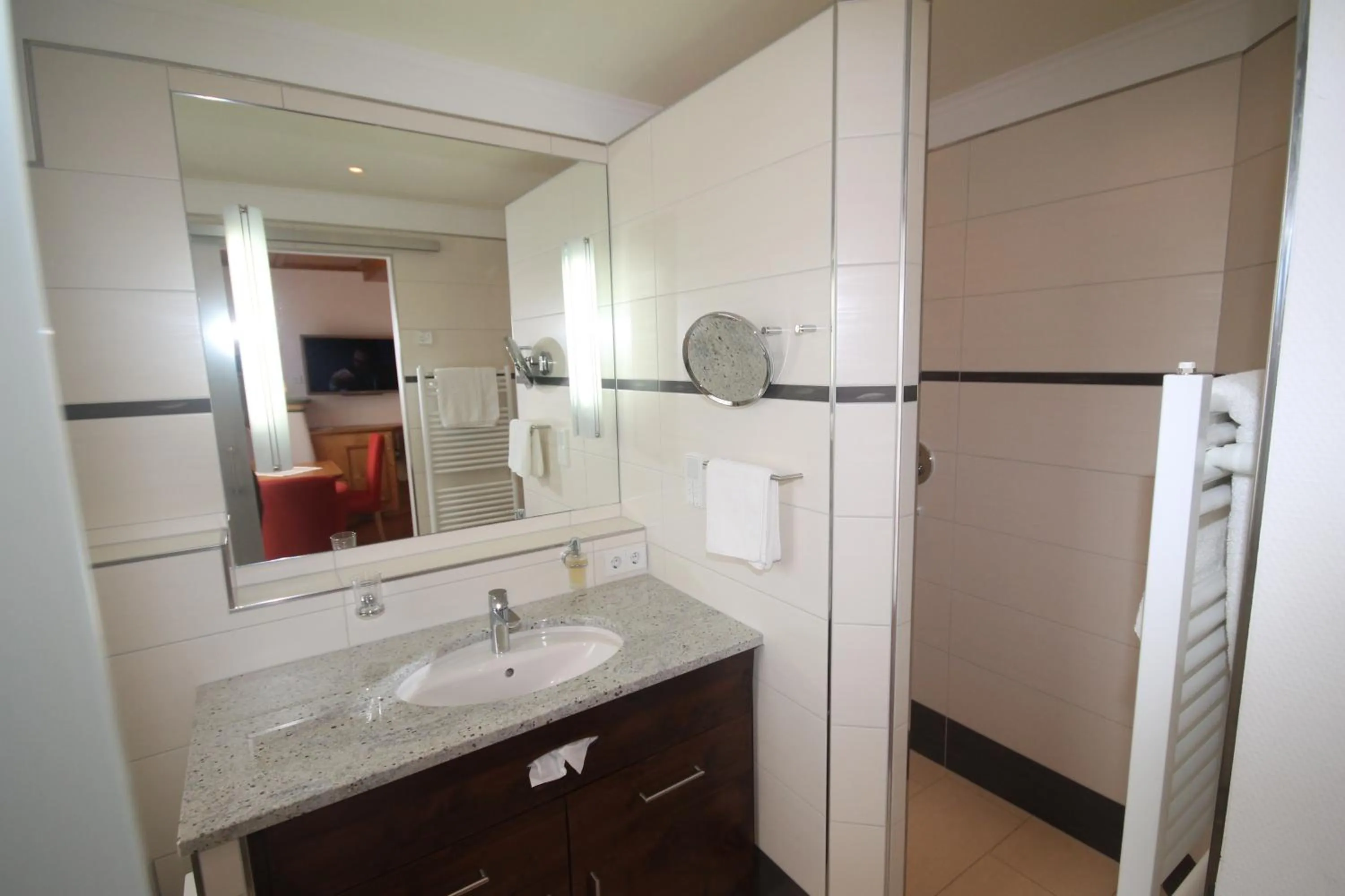 Bathroom in Wohlfühlhotel Bercher