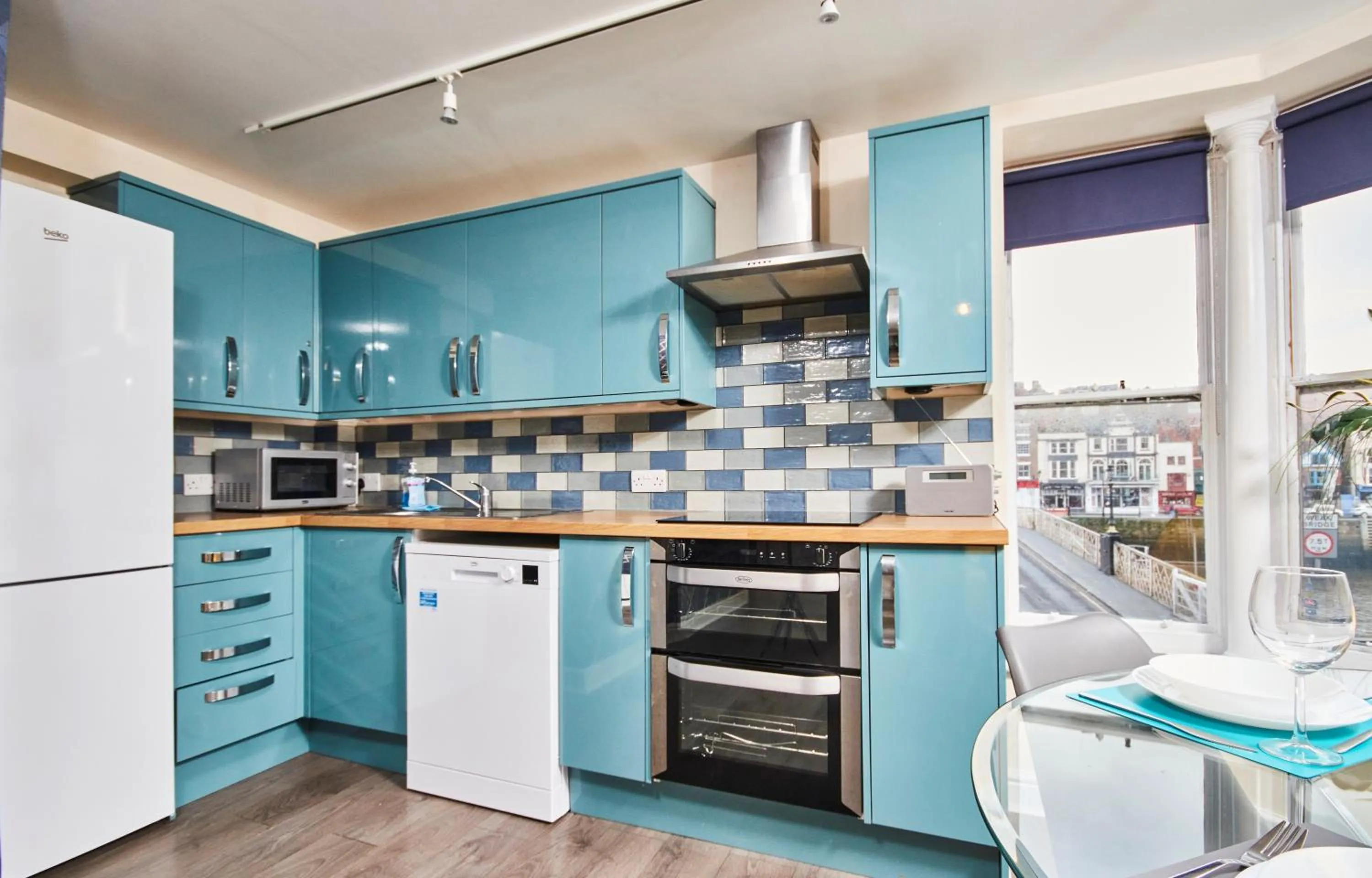 Kitchen or kitchenette in Whitby Bridge Luxury Apartments