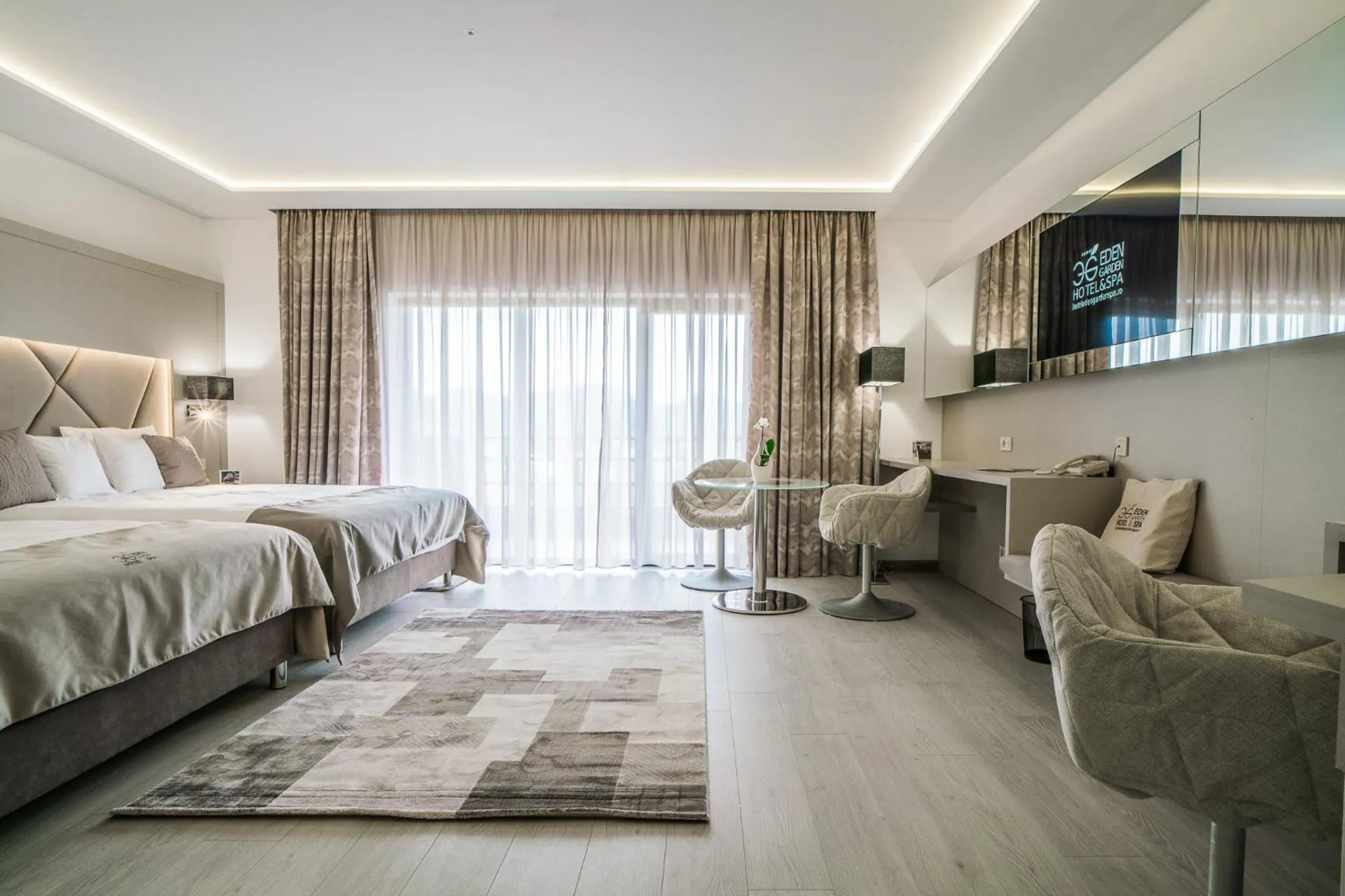 Bed in Hotel Eden Garden Spa