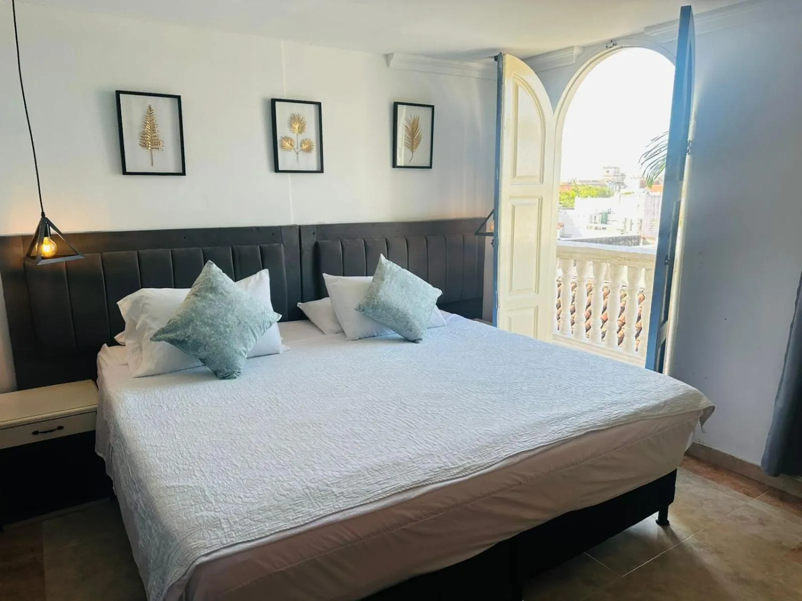 Bed in Hotel Marie Real Cartagena