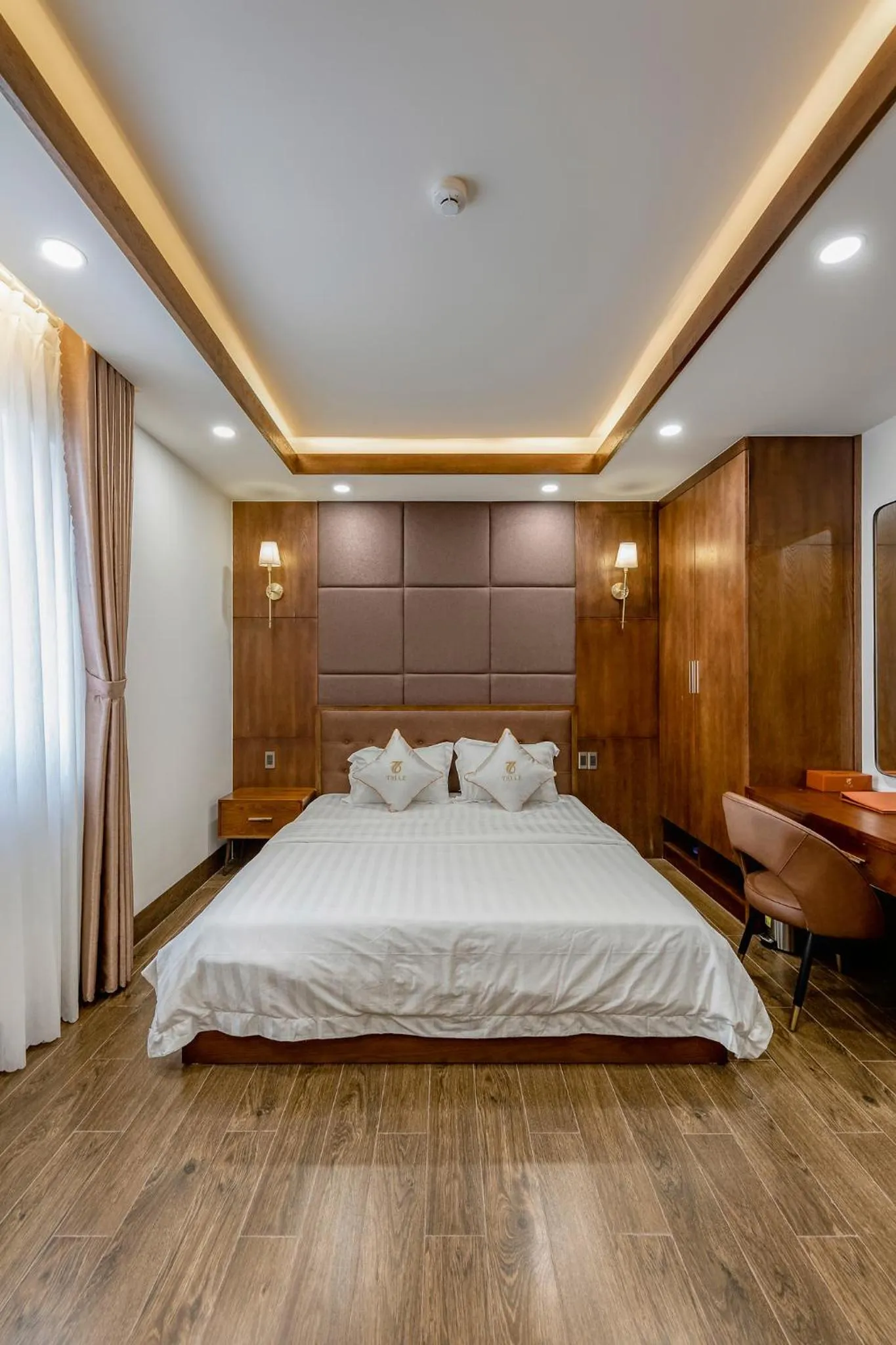 Bed in Hotel Trí Lê