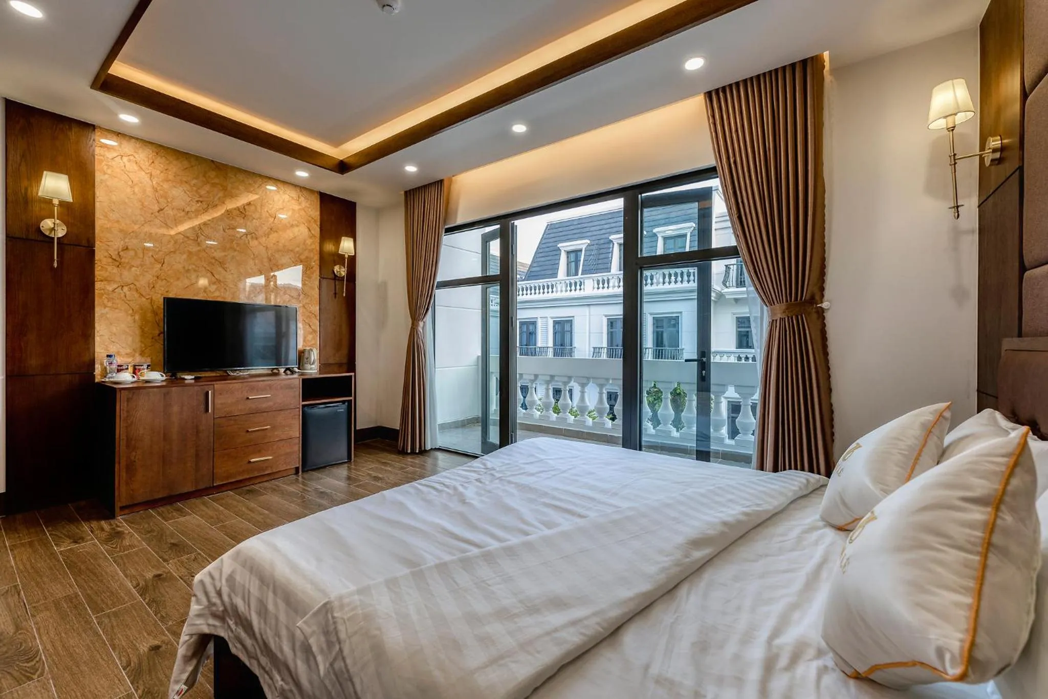 City view, Bed in Hotel Trí Lê