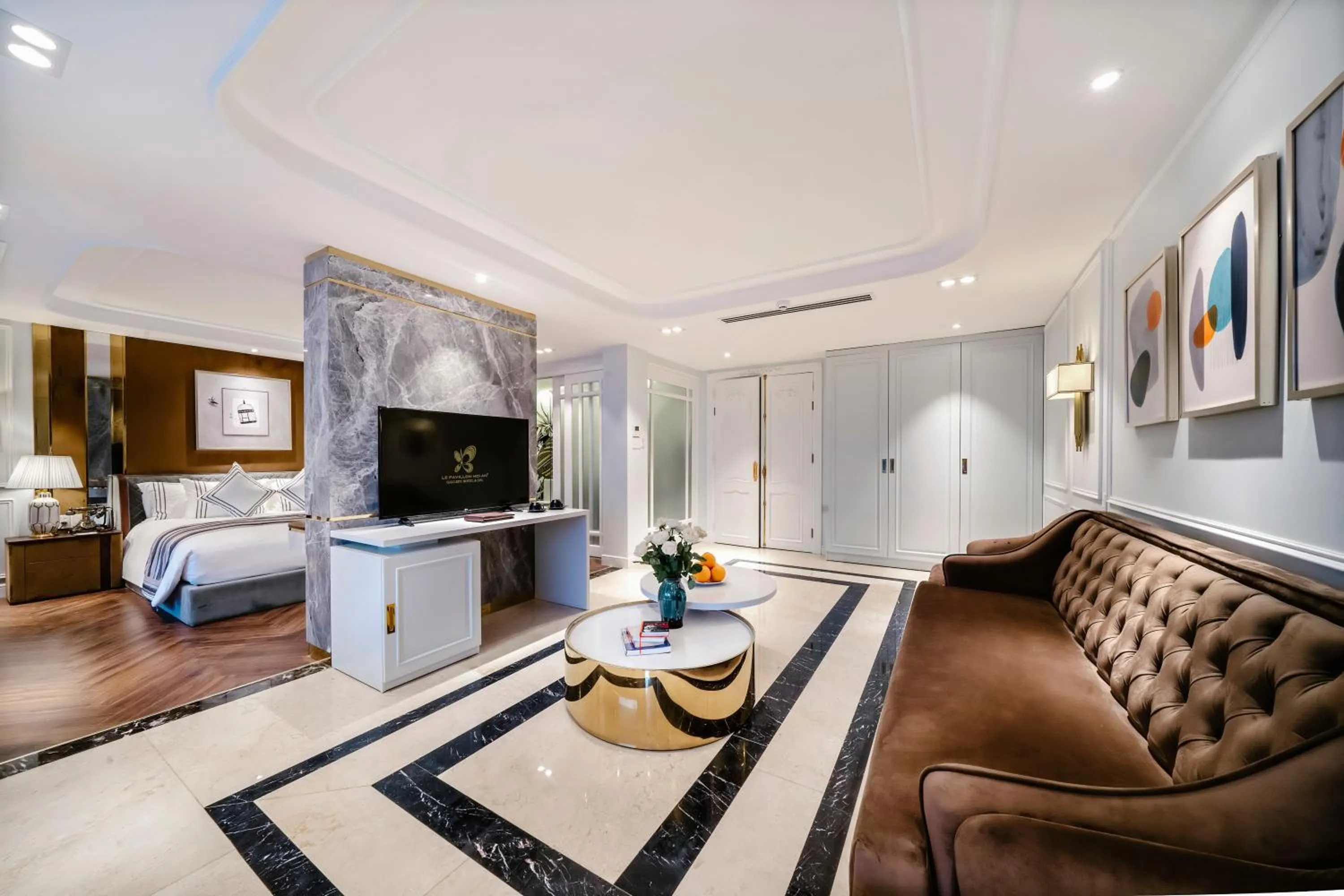 Bed in Le Pavillon Hoi An Gallery Hotel & Spa