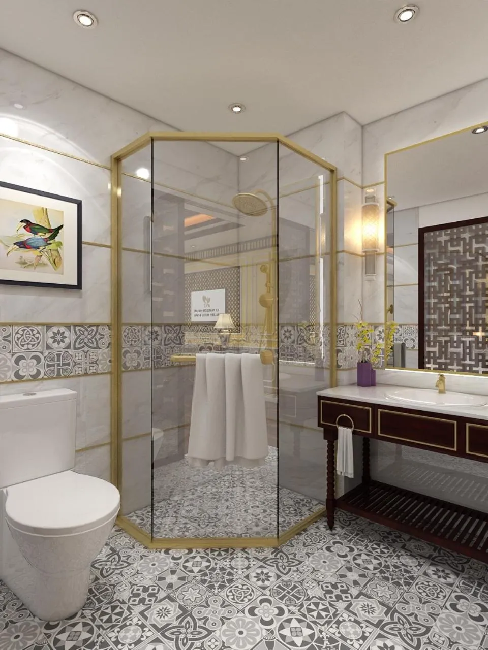 Shower in Le Pavillon Hoi An Gallery Hotel & Spa