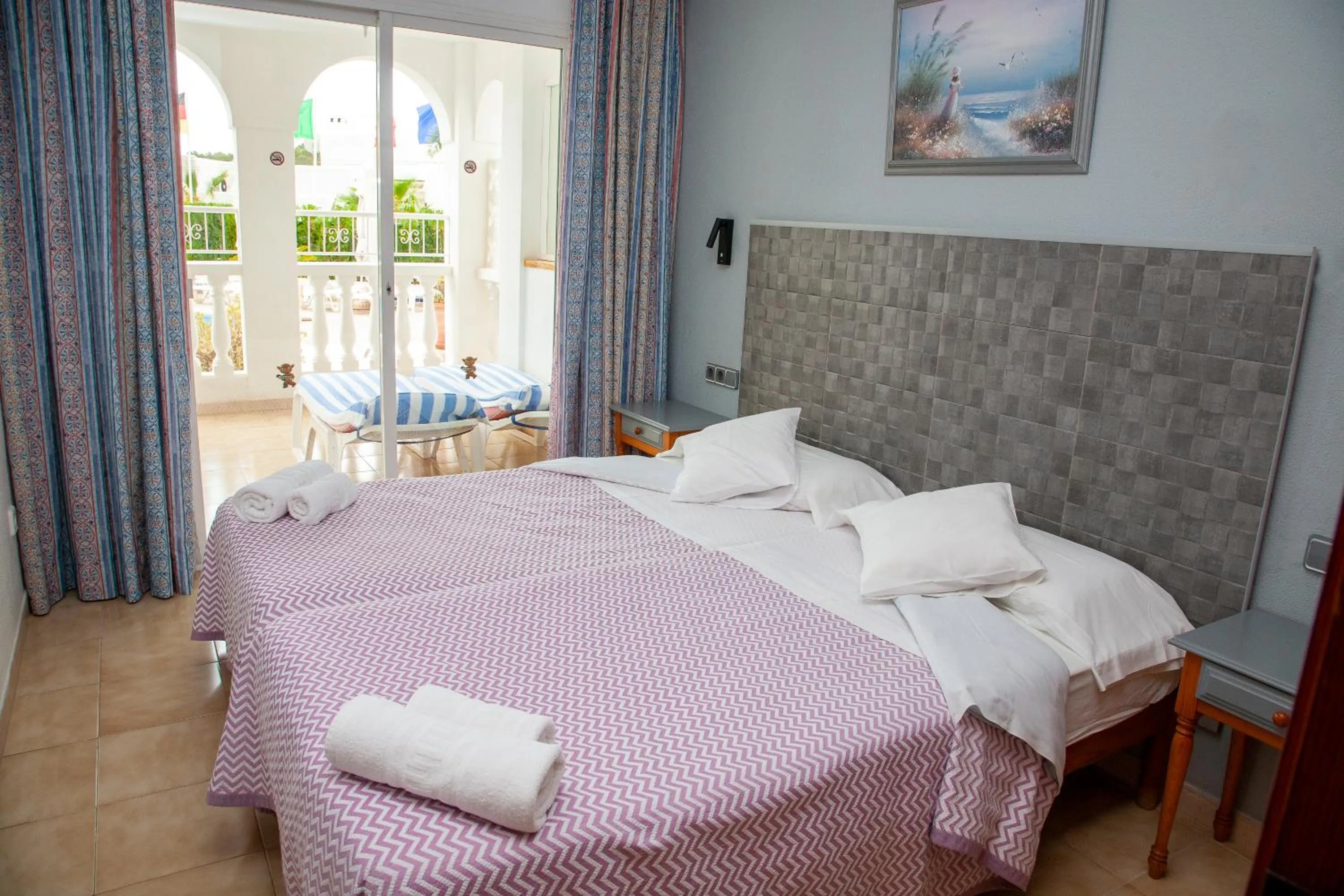 Bed in Atalaya Bosque Apartamentos