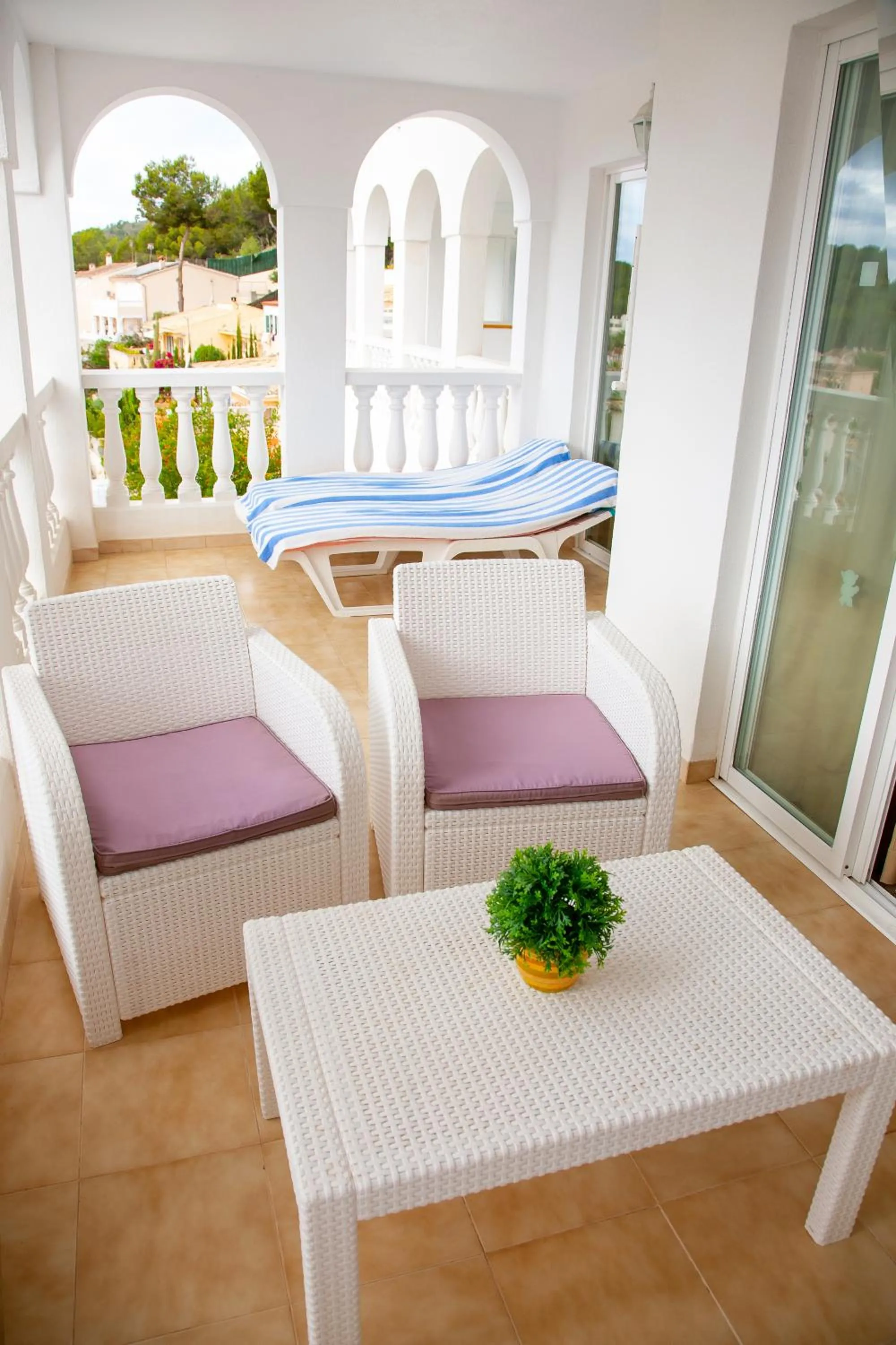 Balcony/Terrace in Atalaya Bosque Apartamentos