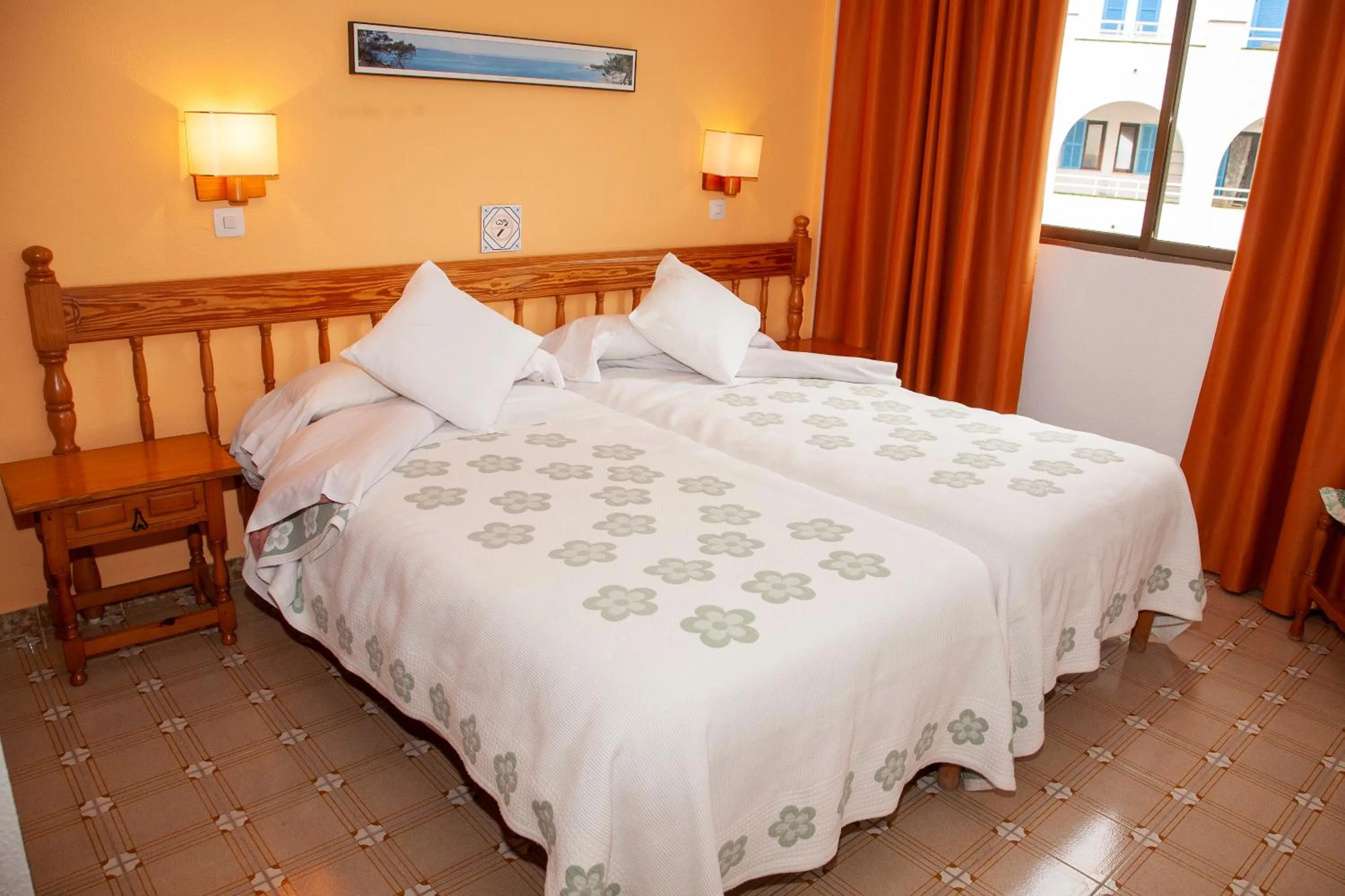 Bed in Bon Aire Apartamentos