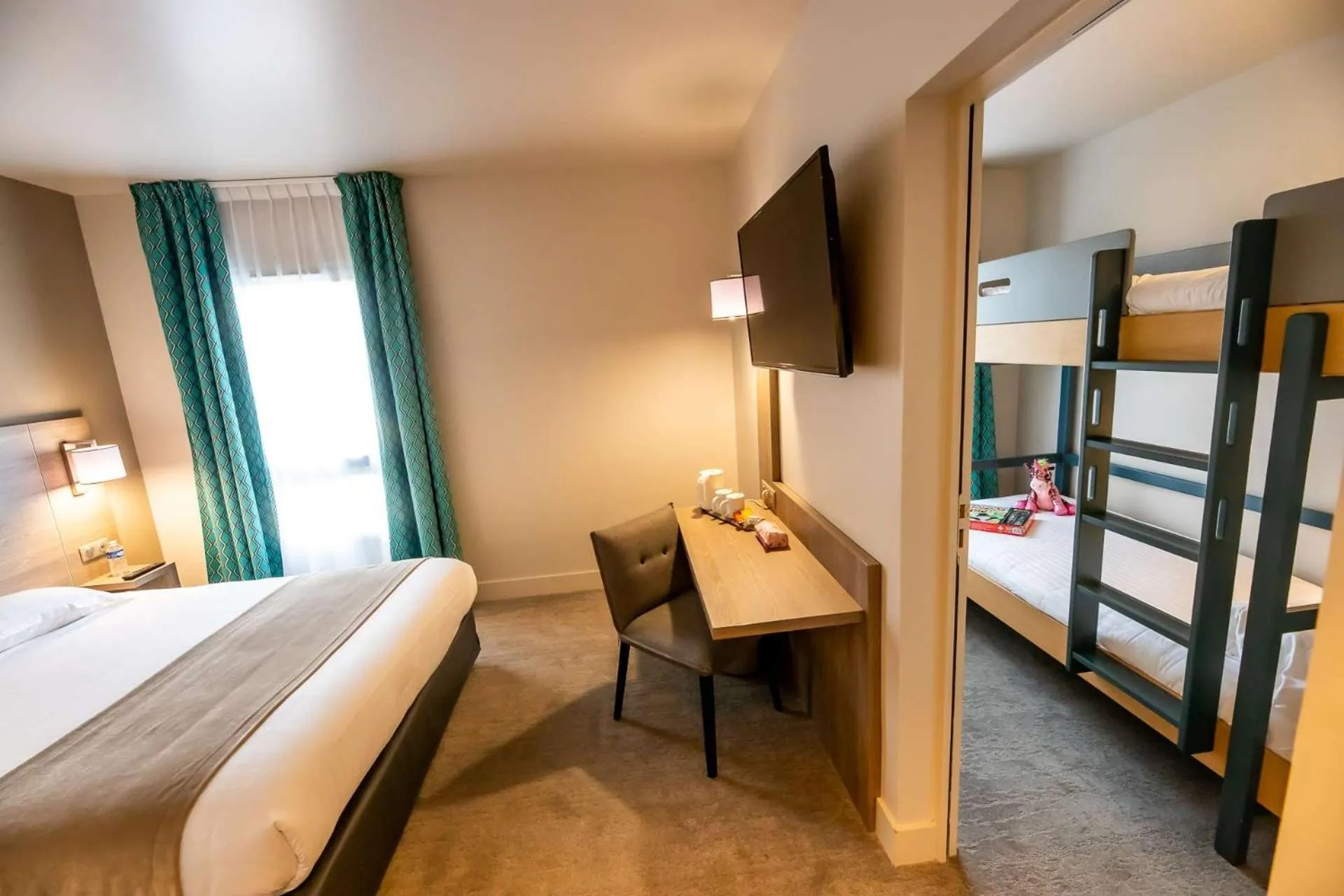 Bedroom, Bed in Brit Hotel Eden SPA Honfleur